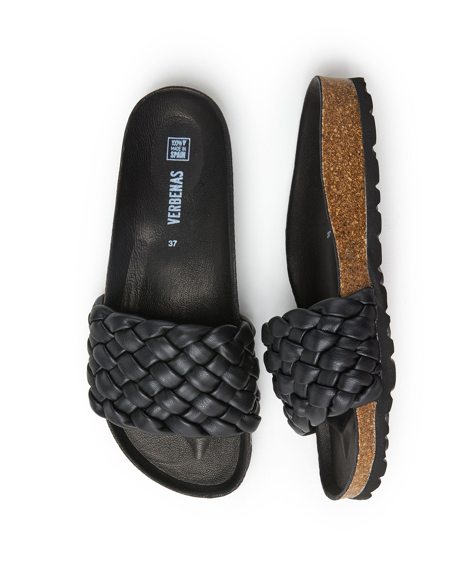 SANDALIAS RICA TRENZA SOFT NEGRO