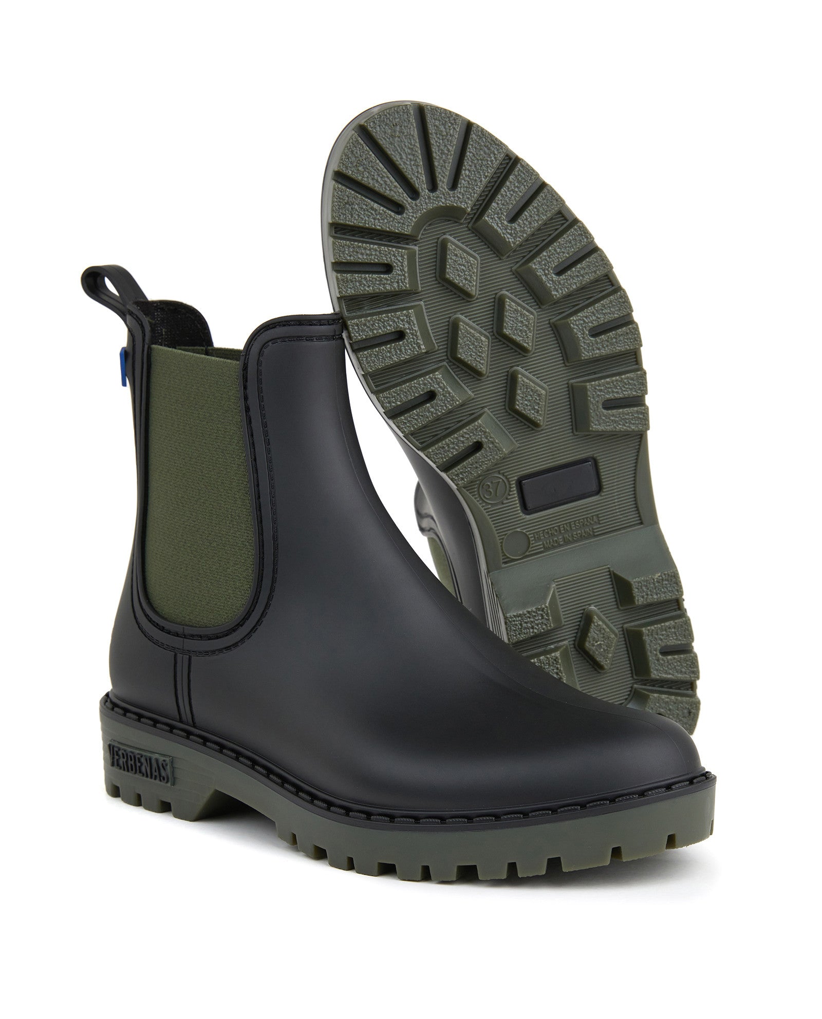 BOTAS AGUA GAUDI MATE NEGRO-KAKI