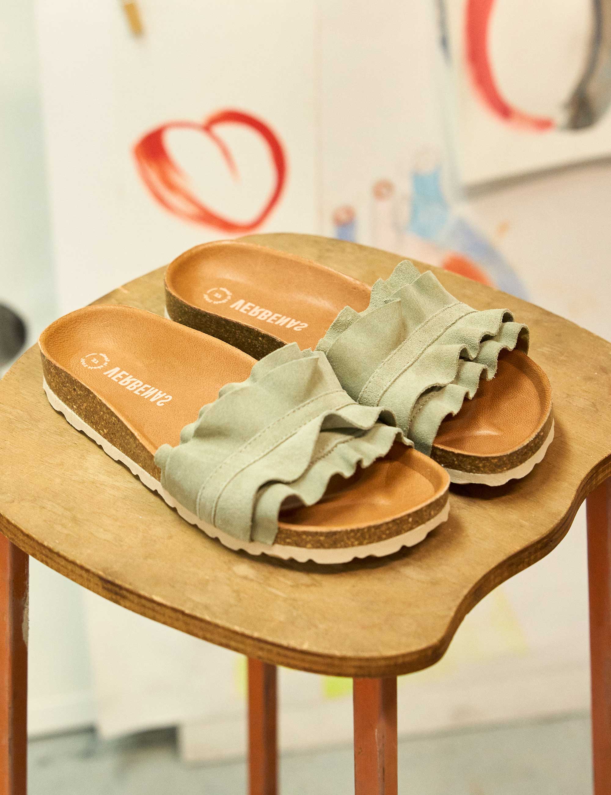 Sandalen Rocio Serraje Volante Bosco