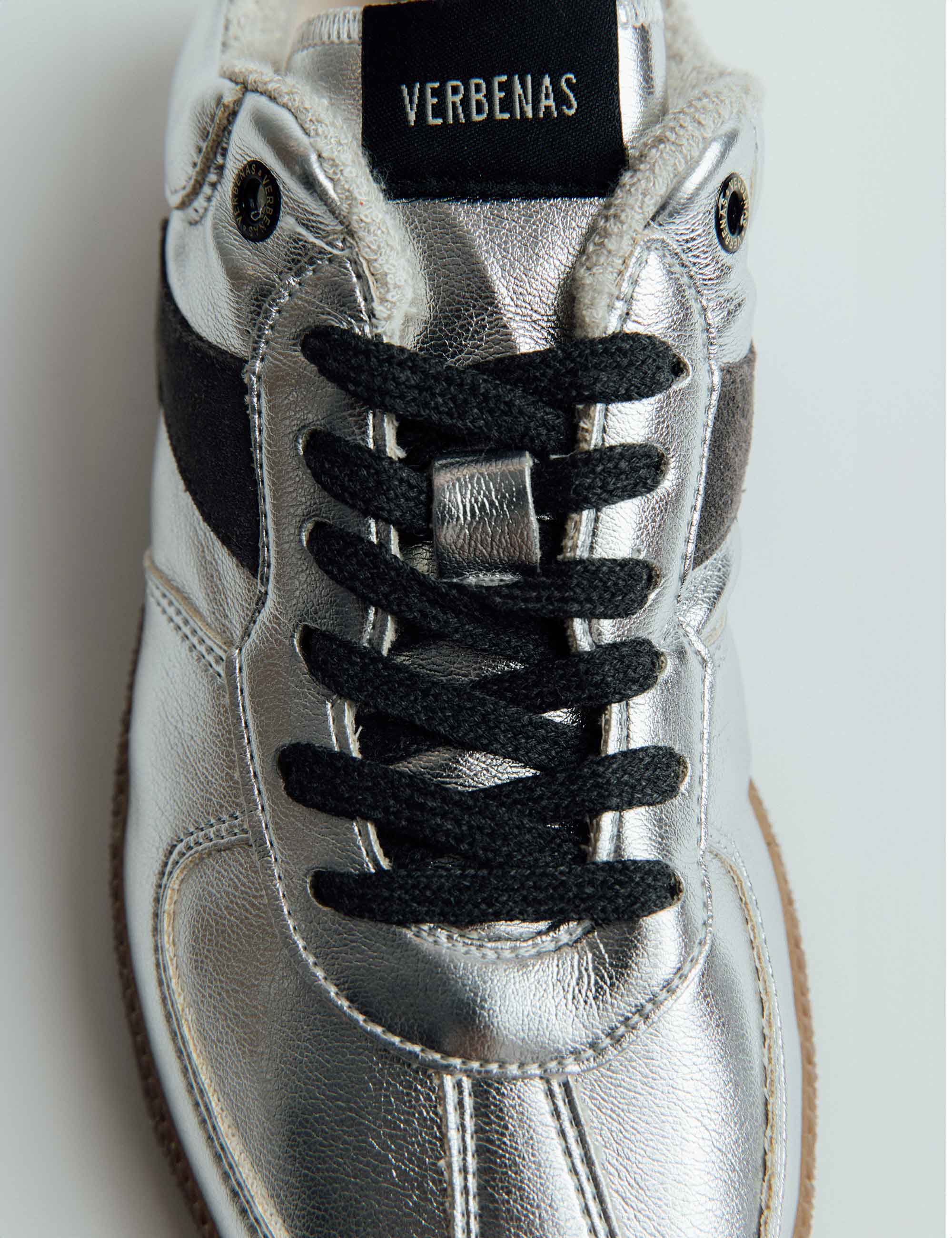 Sneakers Sora Lame/Serraje Plata/Antracita