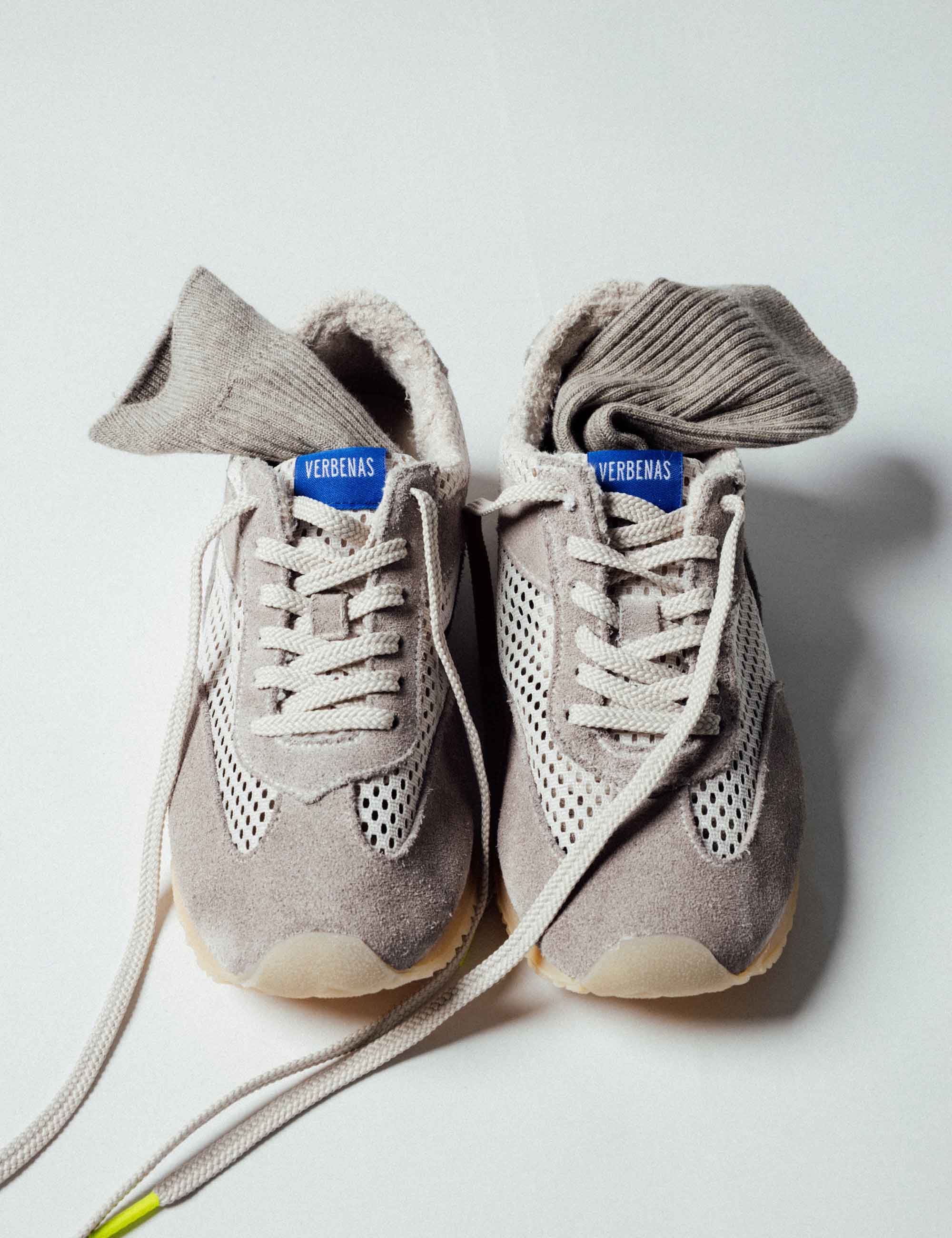 Sneakers One Washed Mesh Crudo