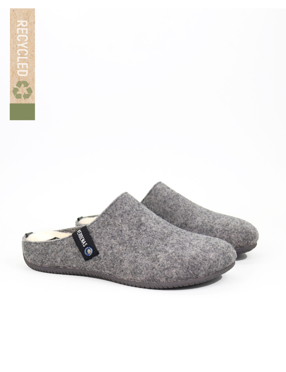 Pantofole da casa Donna Feltro Pet Grigio Antracite made in Spain