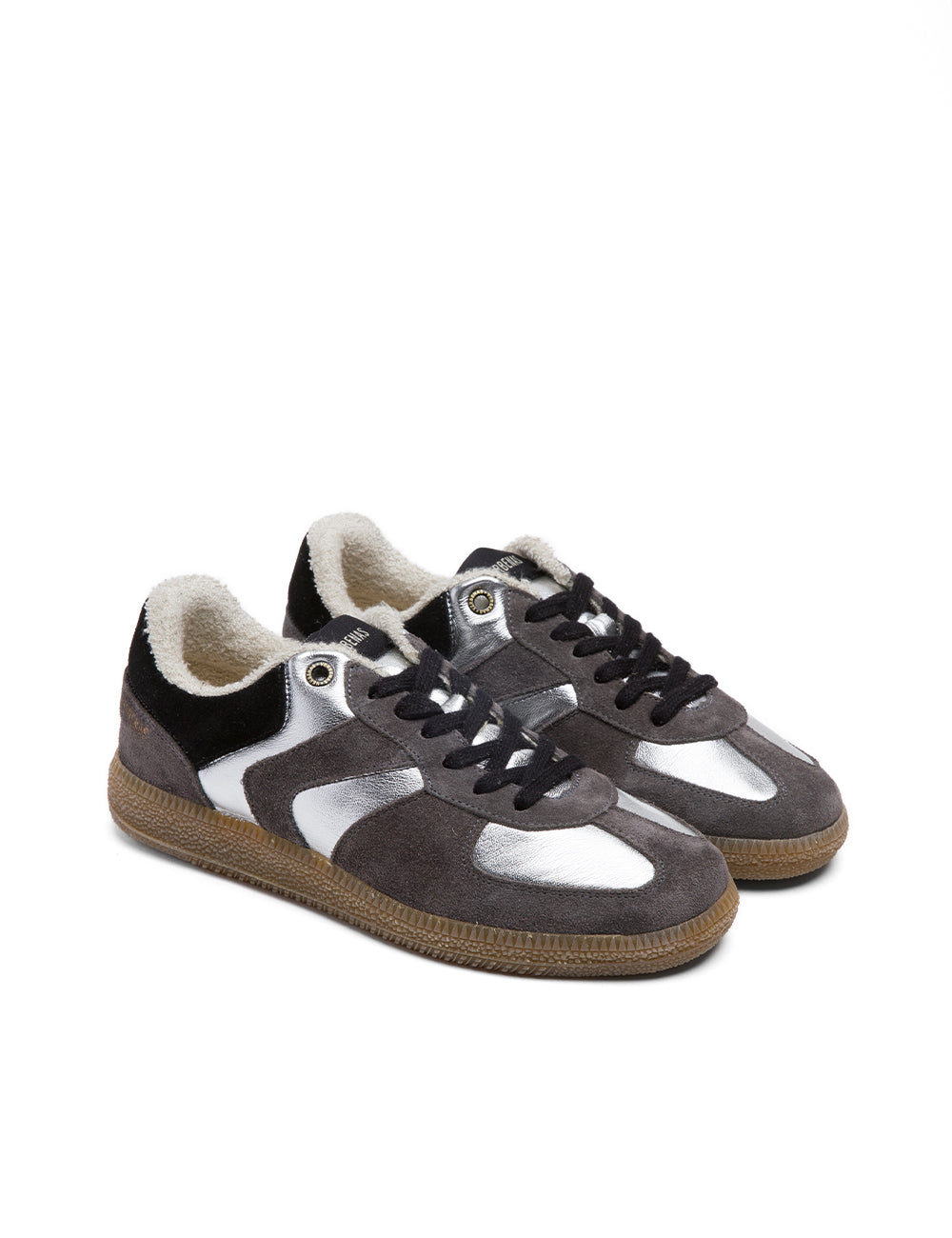 Sneakers Sora Serraje/Lame Plata/Antracita/Negro