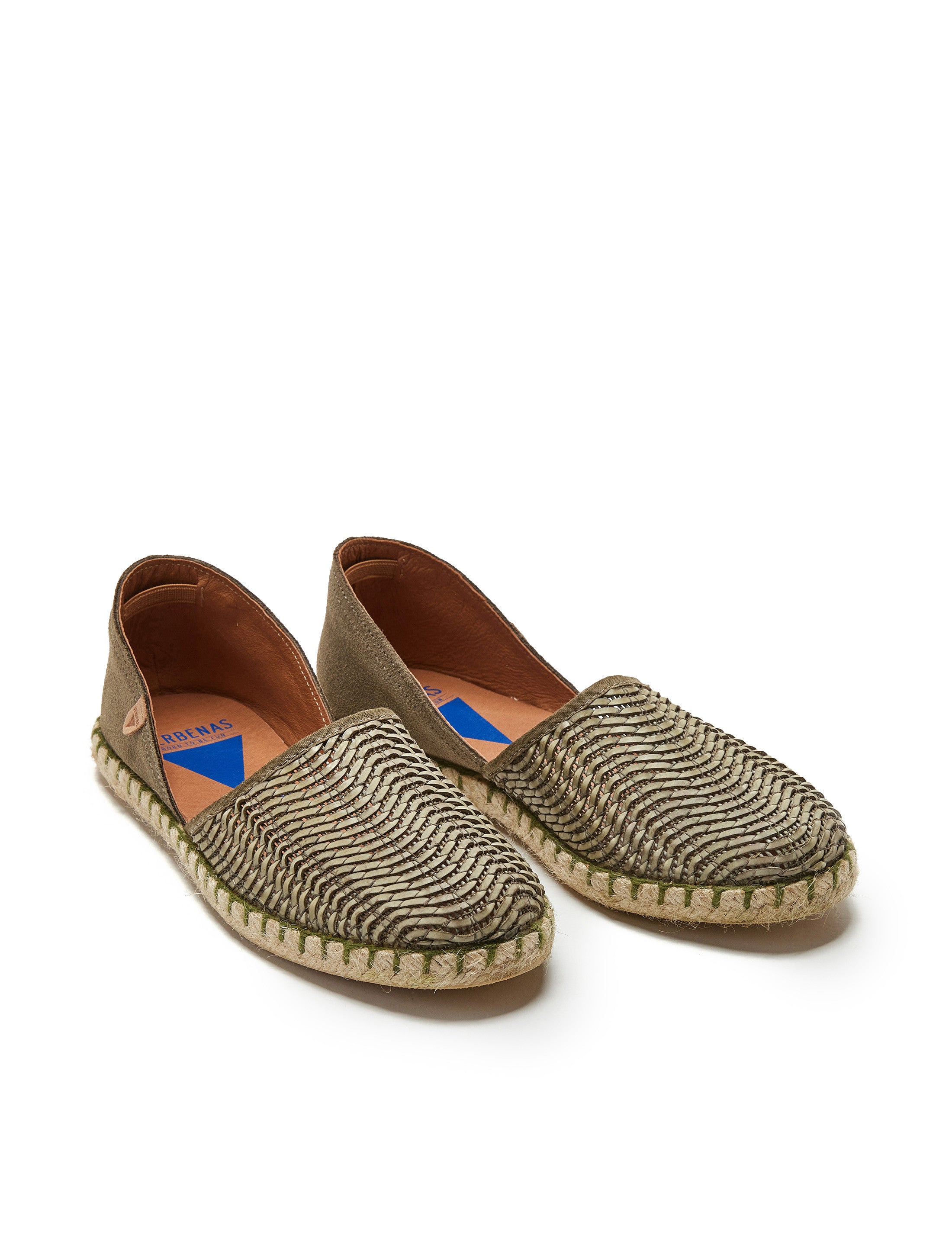 Espadrilles Carmen Lato/serraje Kaki