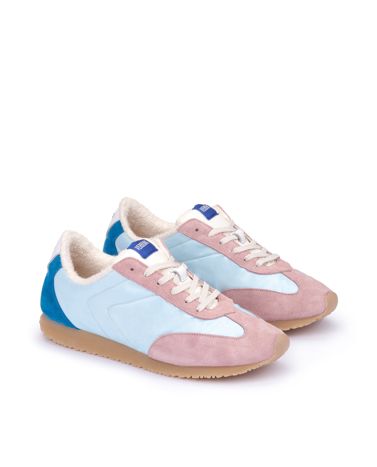 Sneakers One Nylon/serraje Acuario/rosa/ciano