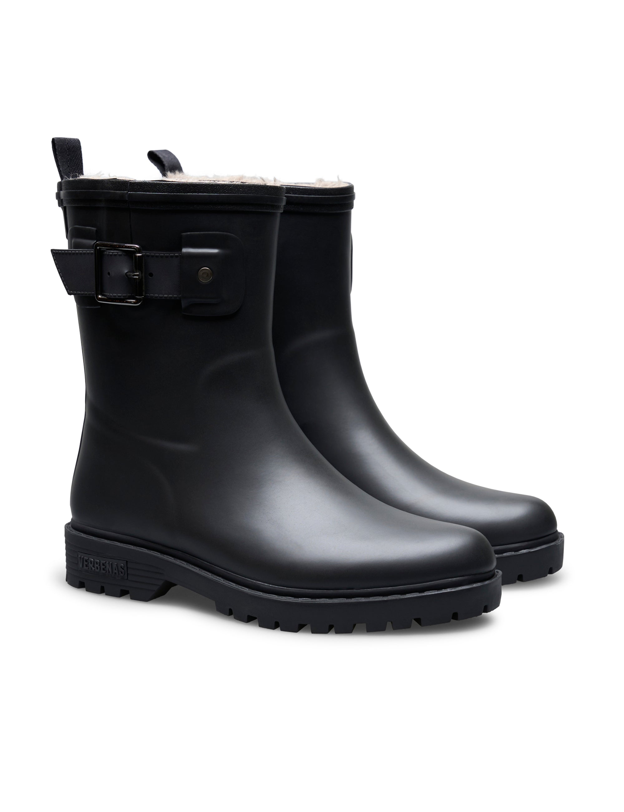 Bota de Agua Gadea Fur Smooth Black/Black