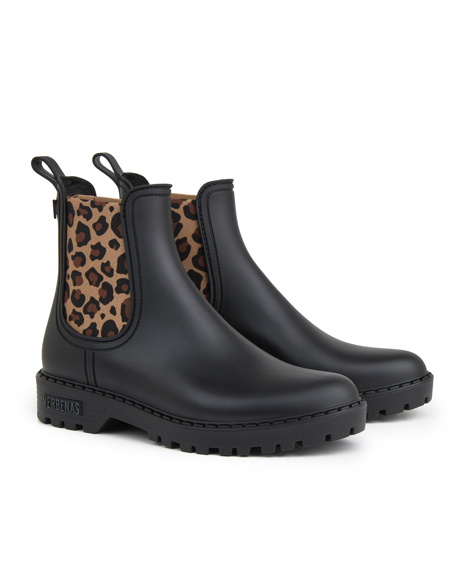 Botas Agua Gaudi Mate Animal Negro-Leopardo