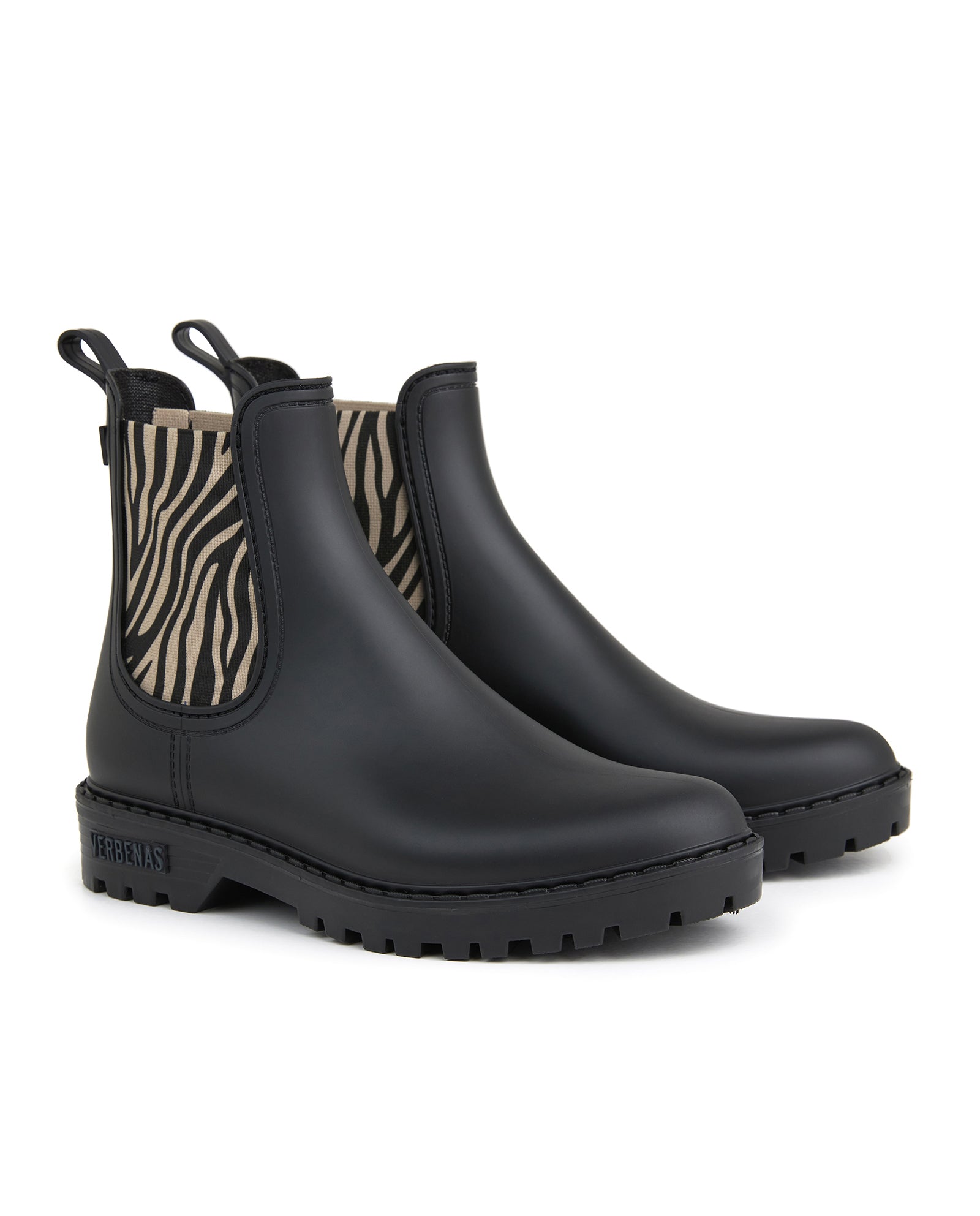 Botas Agua Gaudi Mate Animal Negro-Tigre