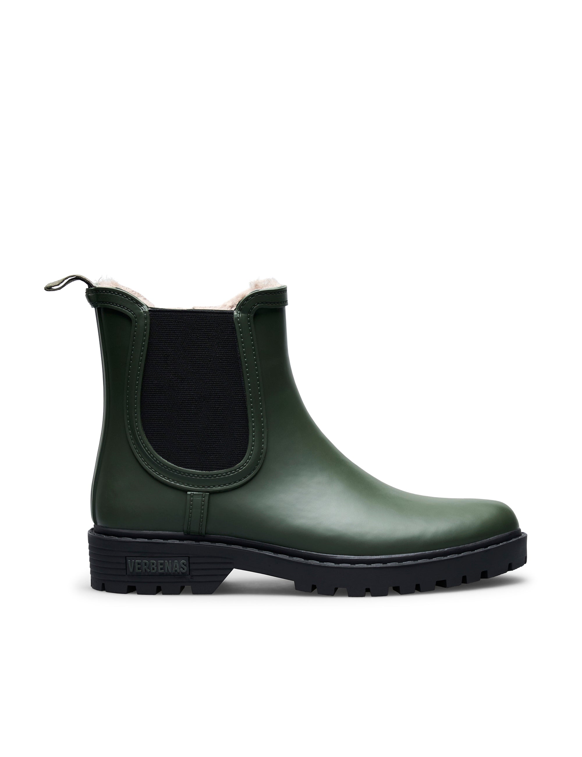 Bota de Agua Gaudi Fur Smooth Kaki/Black