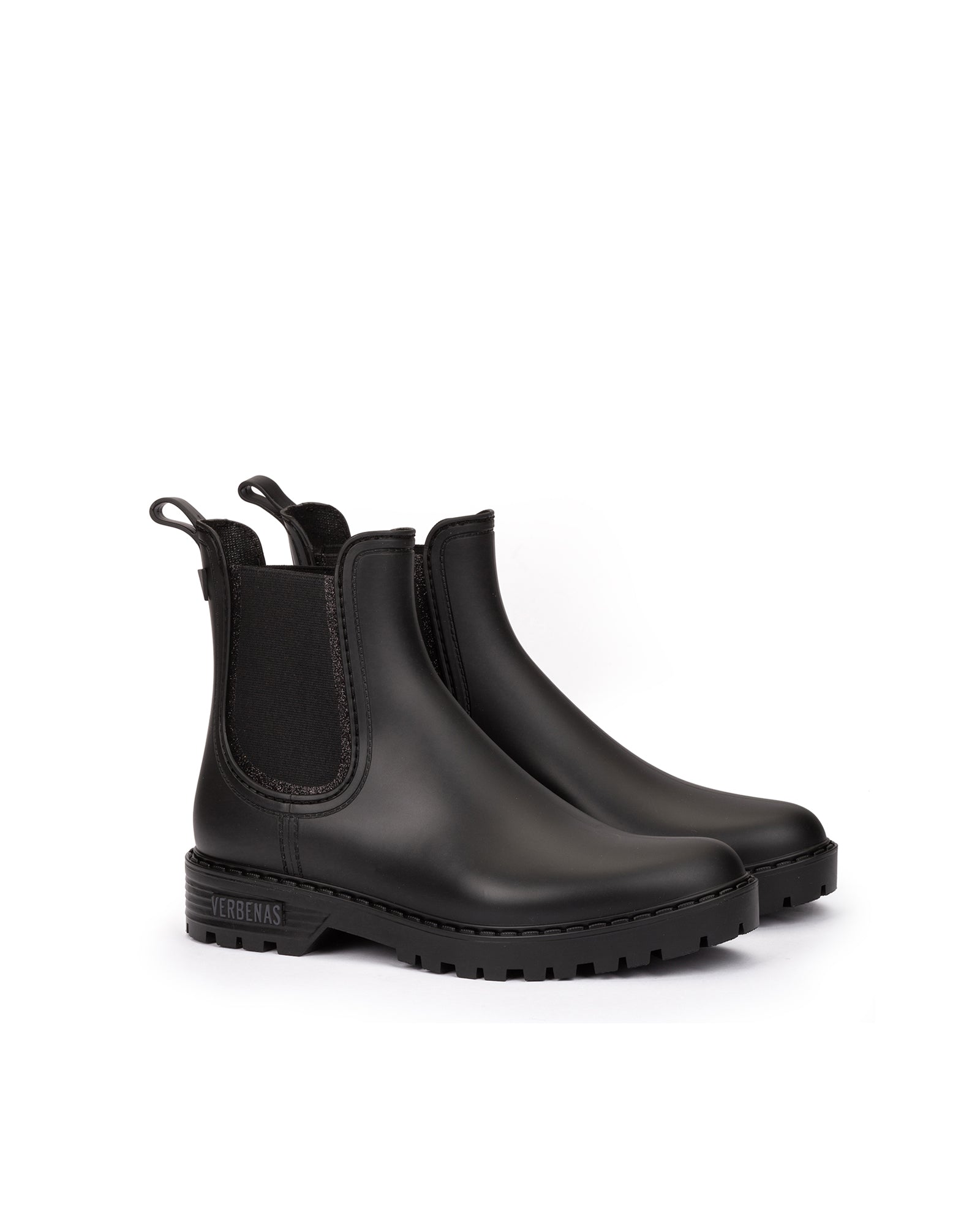 Botas Agua Gaudi Mate Glitter Negro-Negro