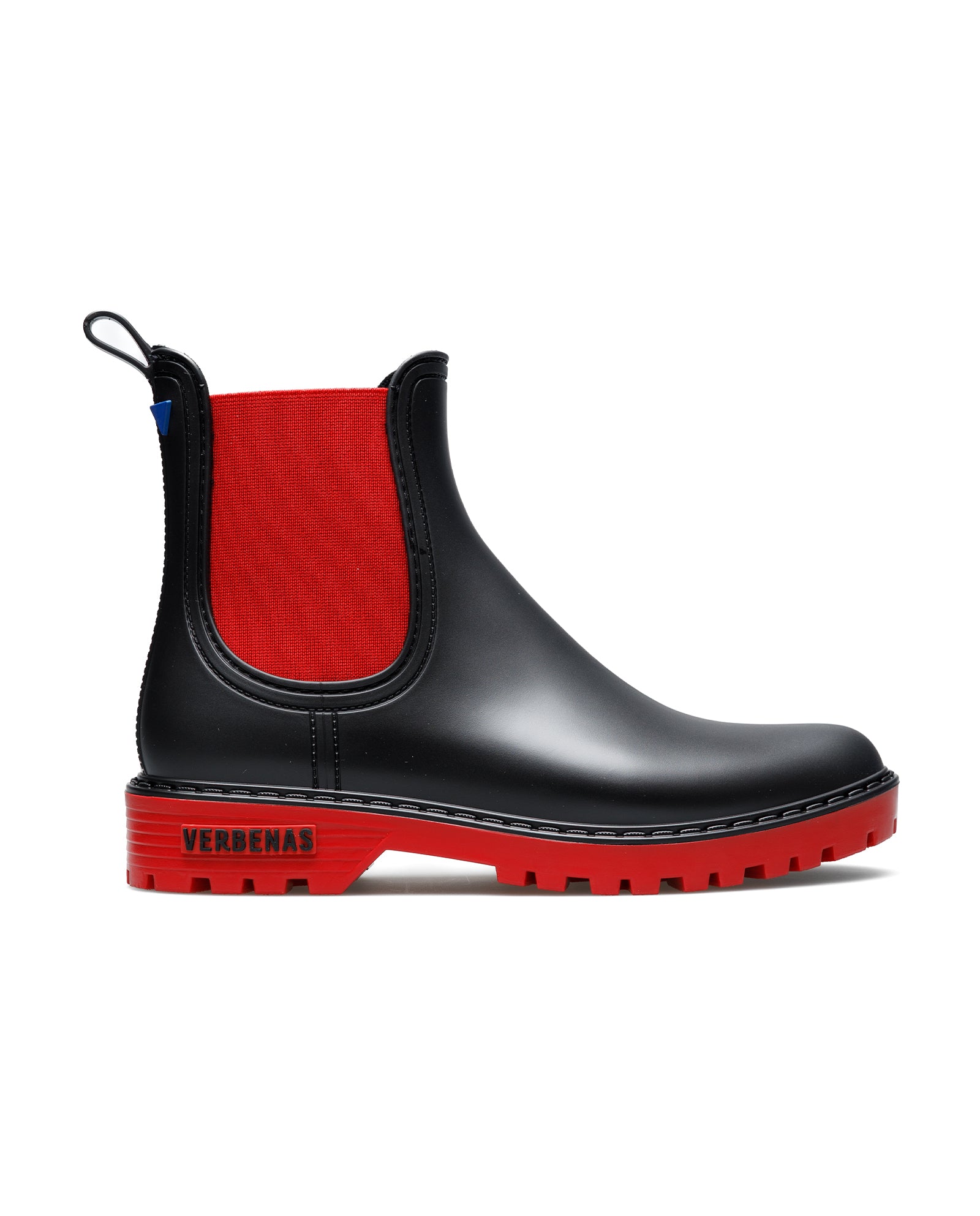 Botas Agua Gaudi Mate Negro-Rojo
