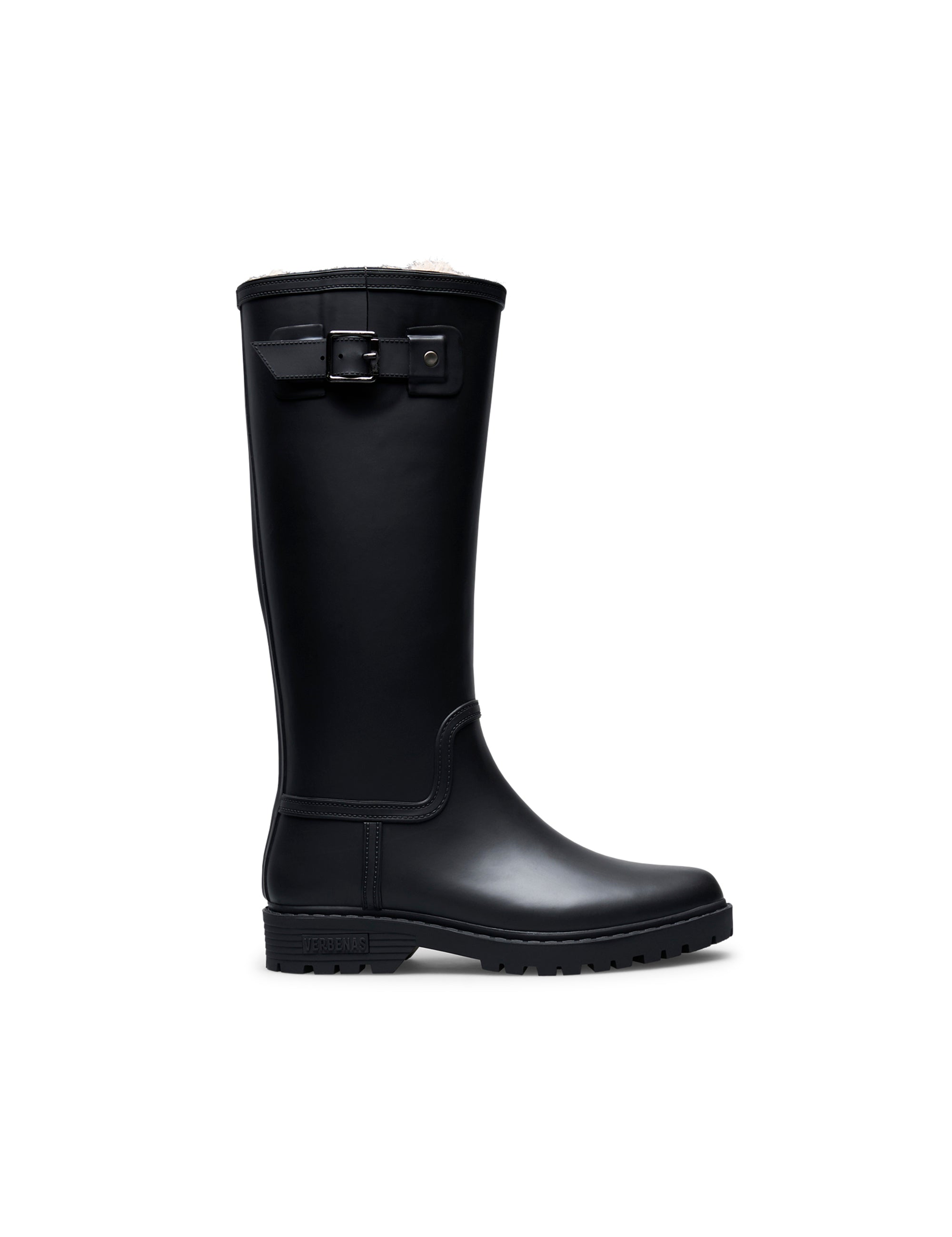 Bota de Agua Greta Fur Smooth Black/Black