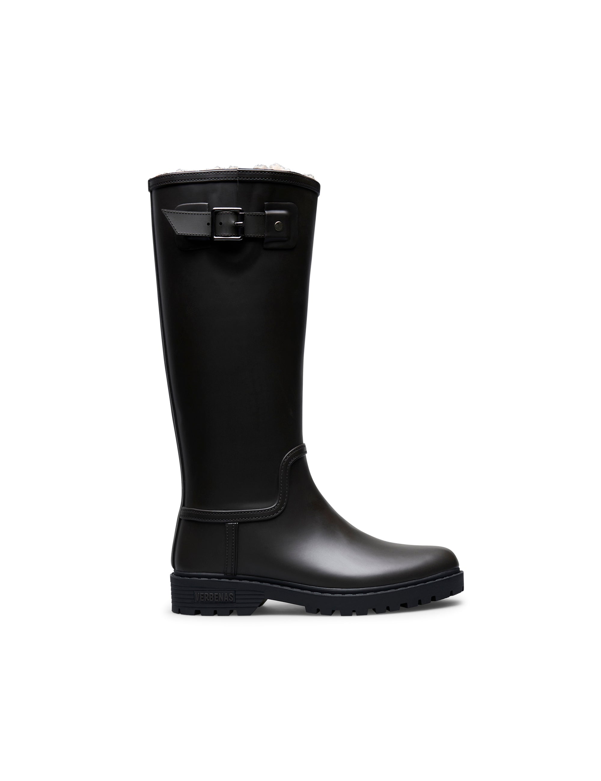 Bota de Agua Greta Fur Smooth Brown/Black