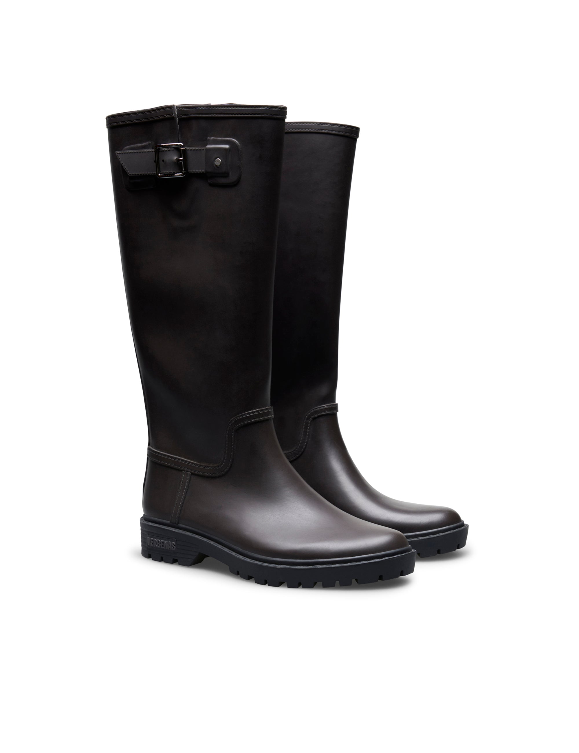 Stivali da pioggia Greta Smooth Brown/Black