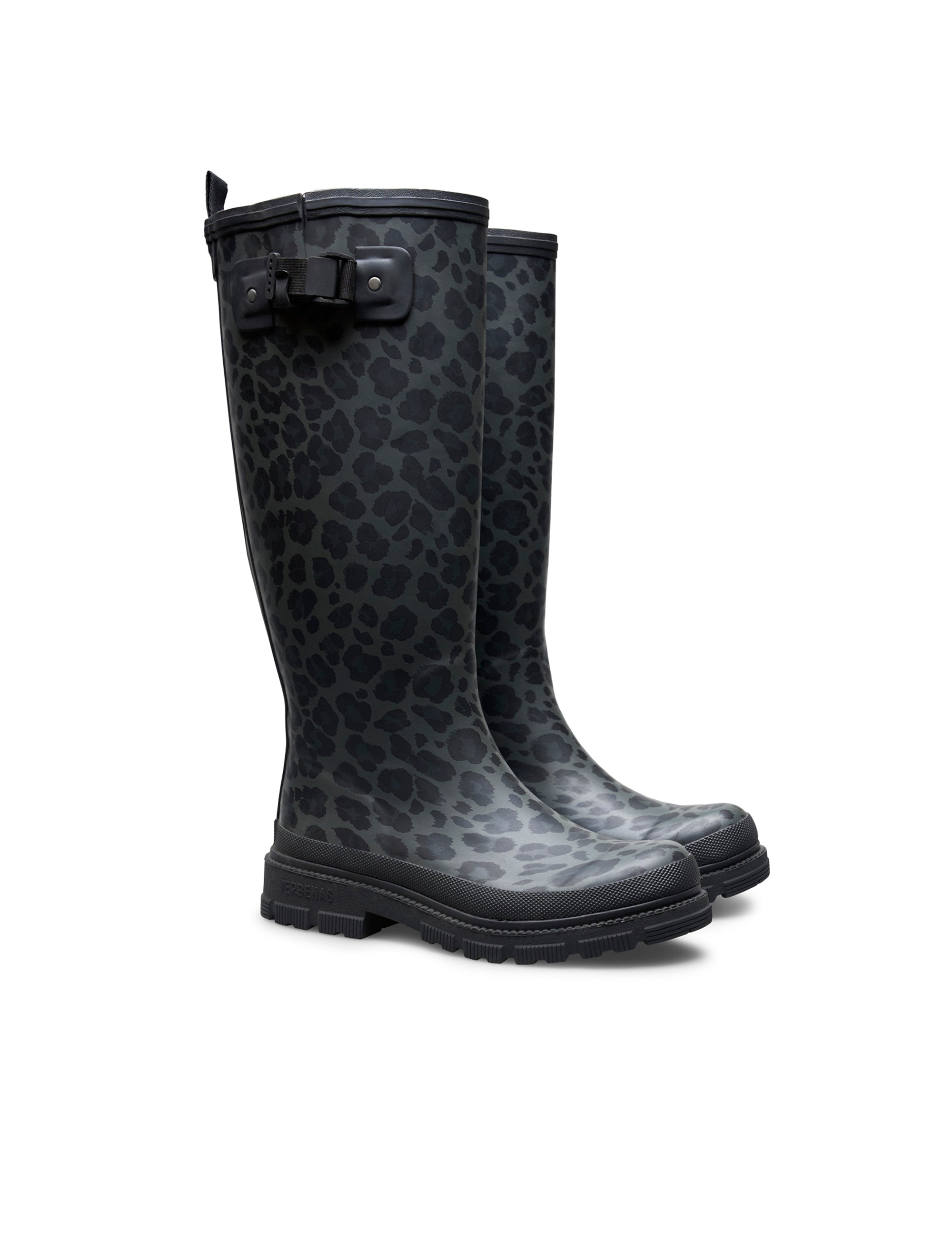 Stivali da pioggia Lili Smooth Animal Black Leo/Black