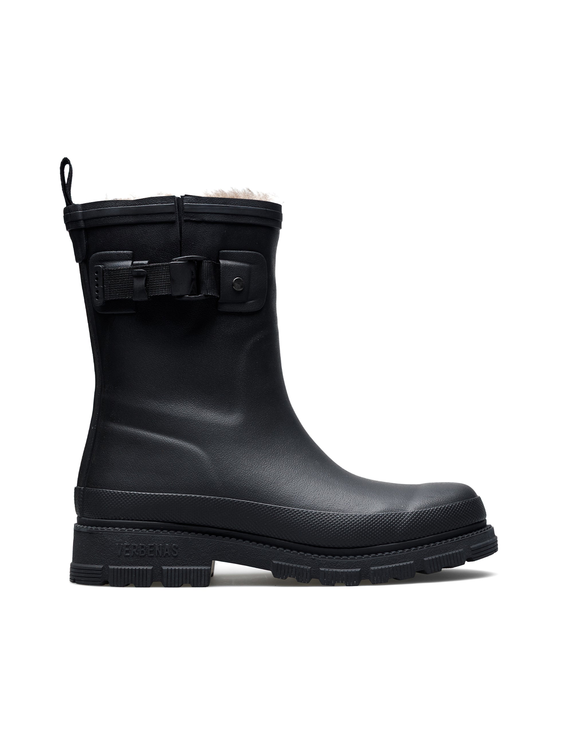 Stivali da pioggia Lina Fur Smooth Black/Black