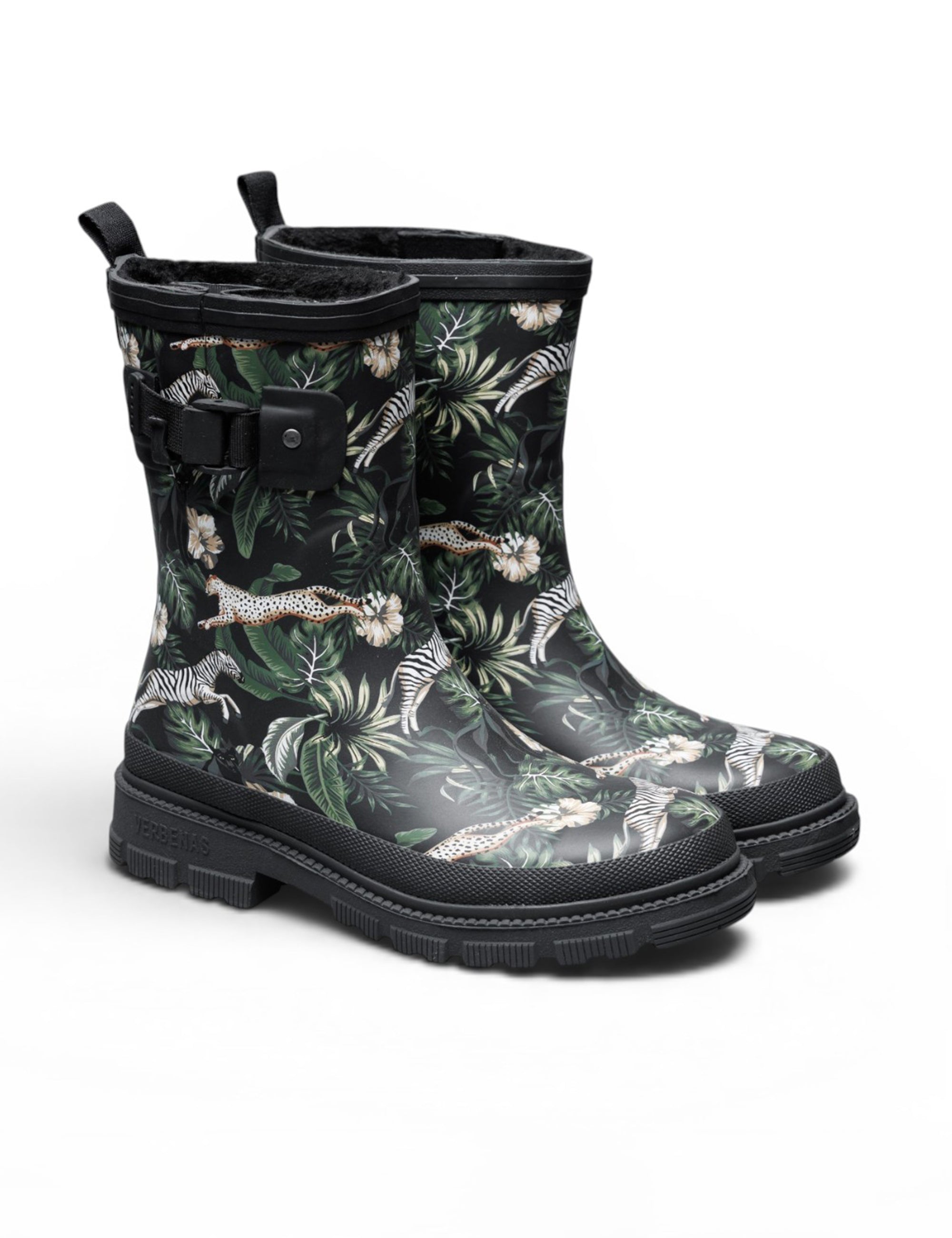 Rain Boots Lina Fur Smooth Selva Black/Black