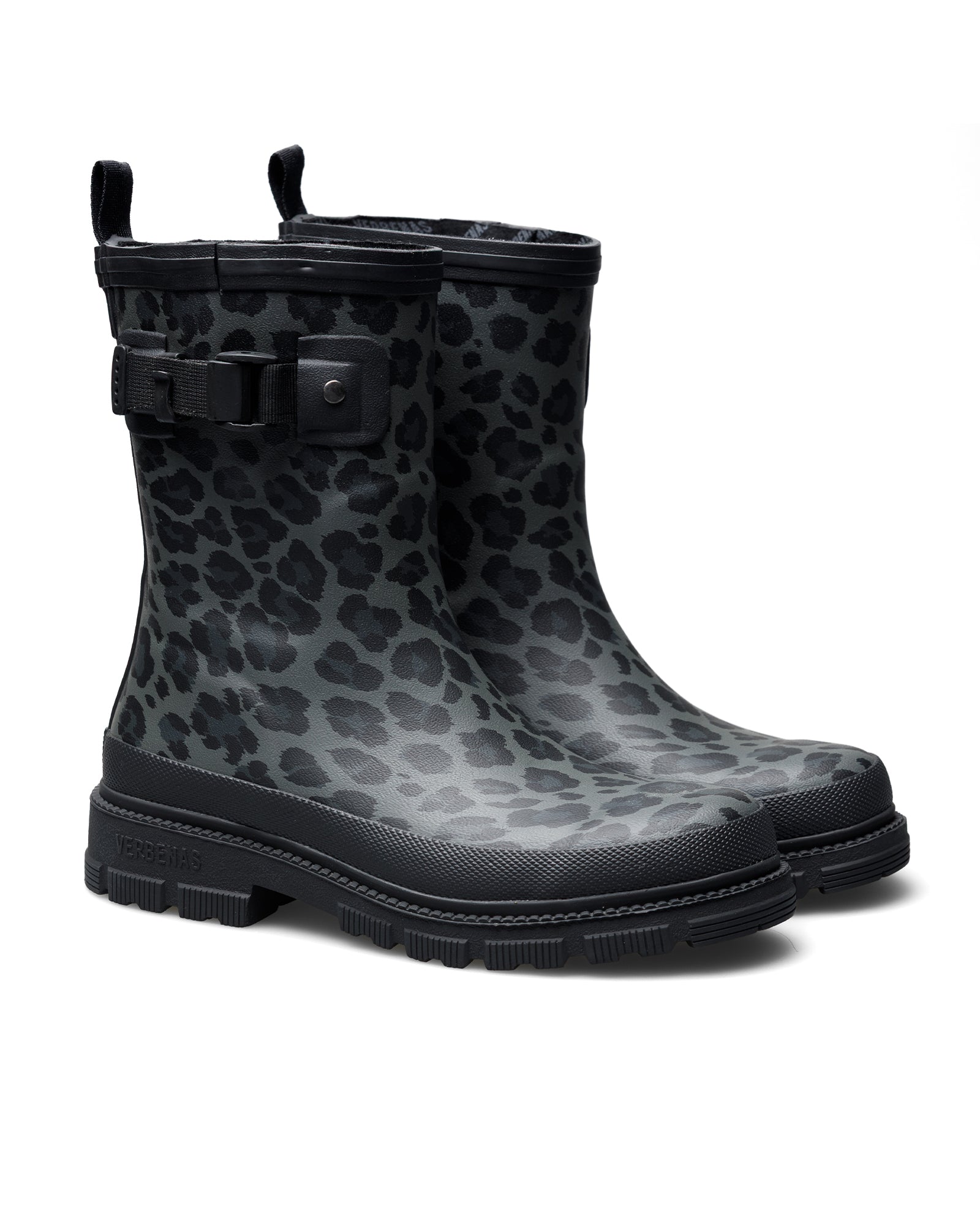 Botas Agua Lina Mate Combi Animal Fur Black Leo Black