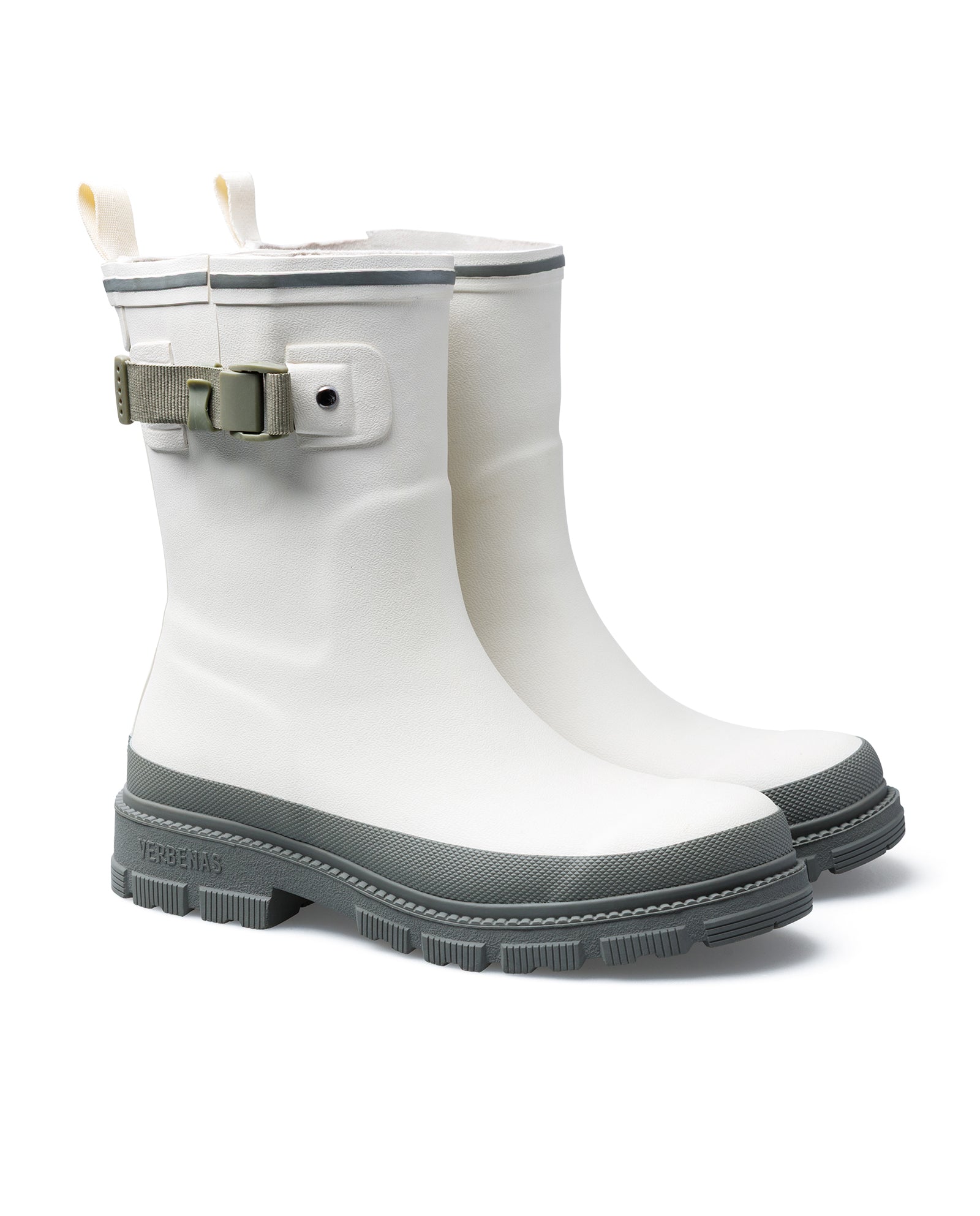 Botas Agua Lina Mate Combi Off White Trebol