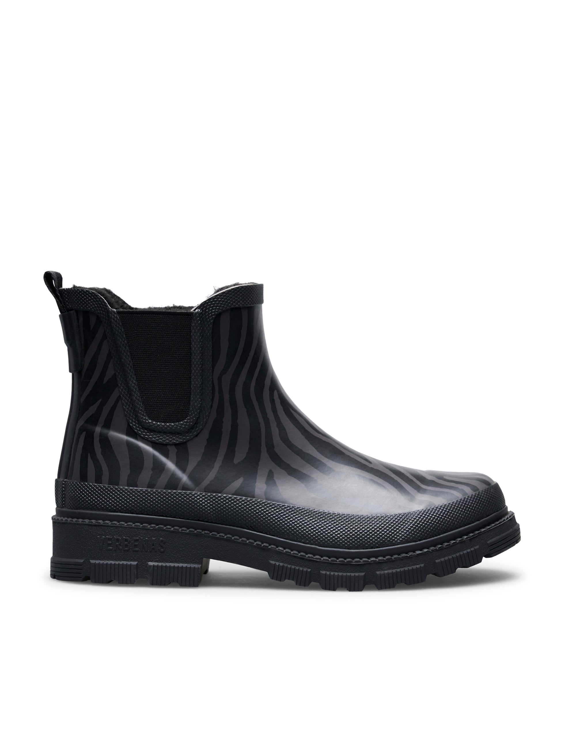 Stivali da pioggia Lua Fur Smooth Animal Black Zebra/Black
