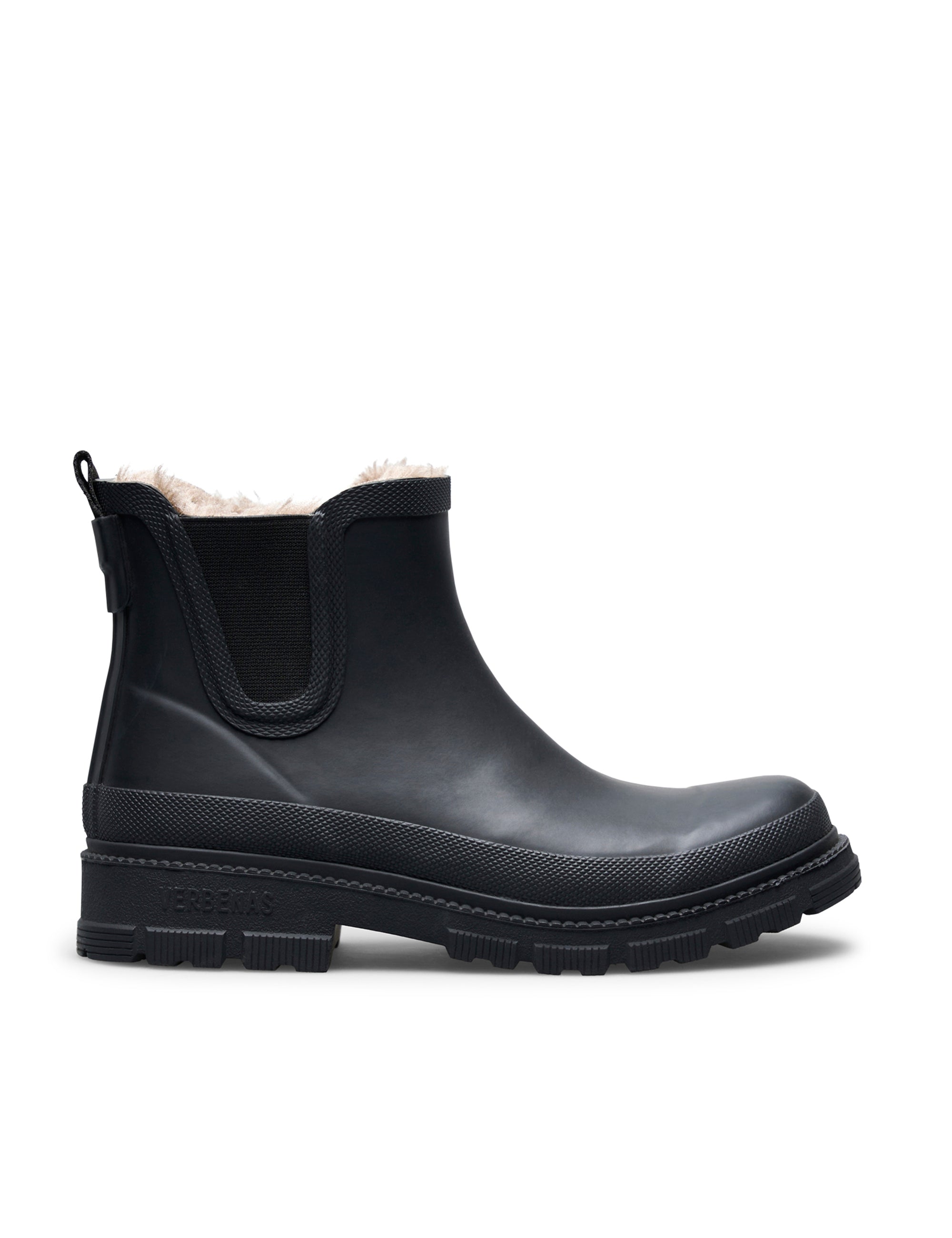 Rain Boots Lua Fur Smooth Black/Black