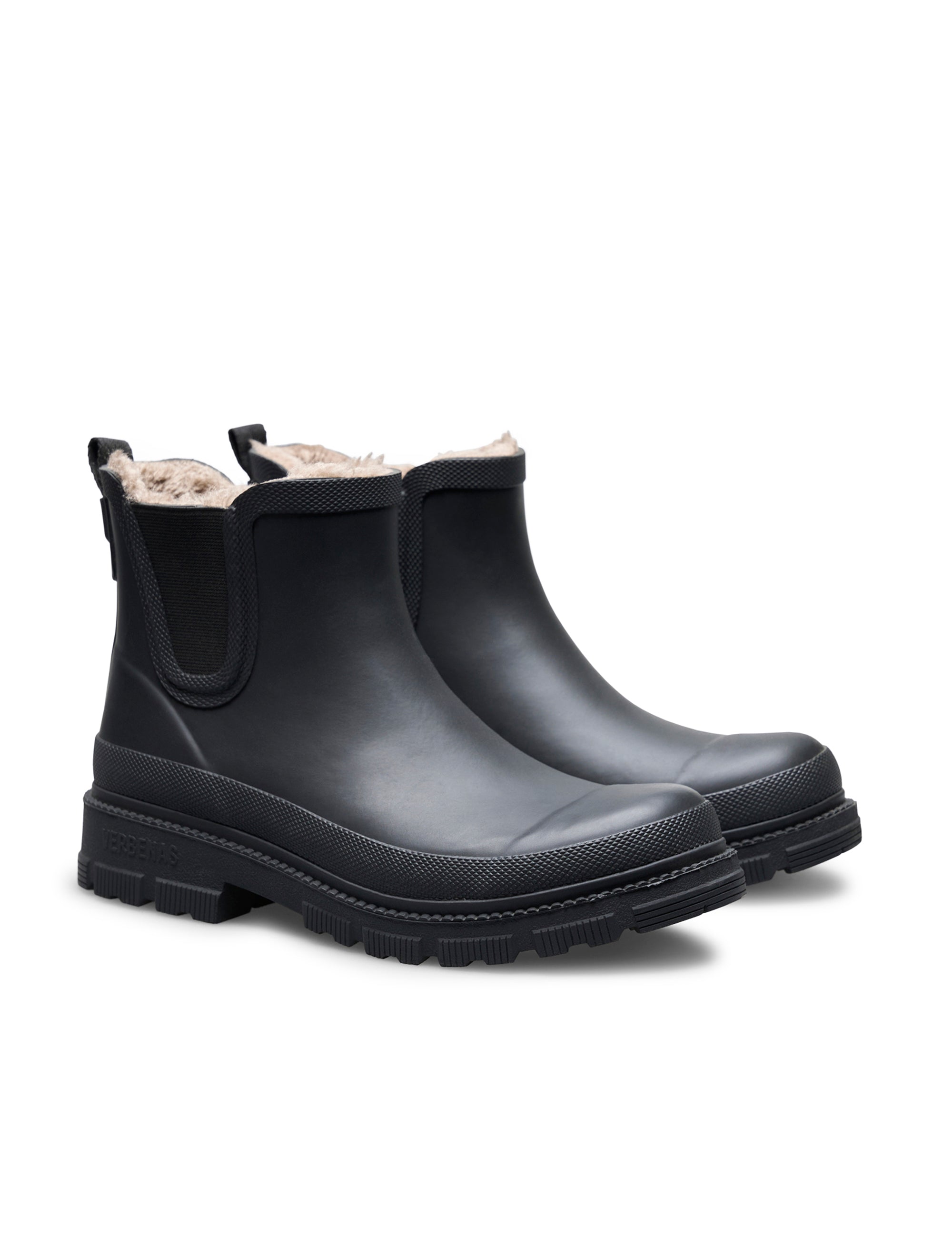 Rain Boots Lua Fur Smooth Black/Black