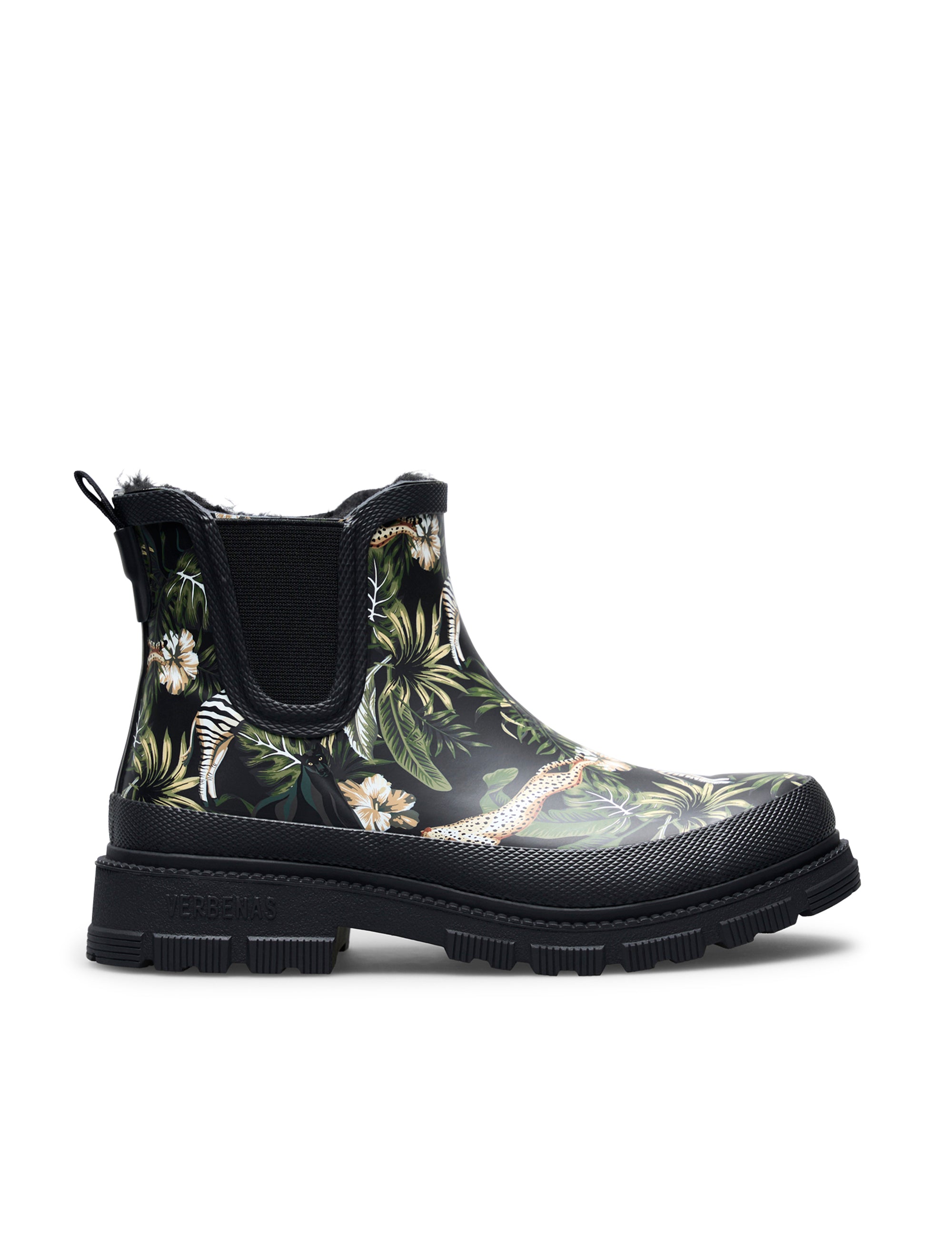 Stivali da pioggia Lua Fur Smooth Selva Black/Black