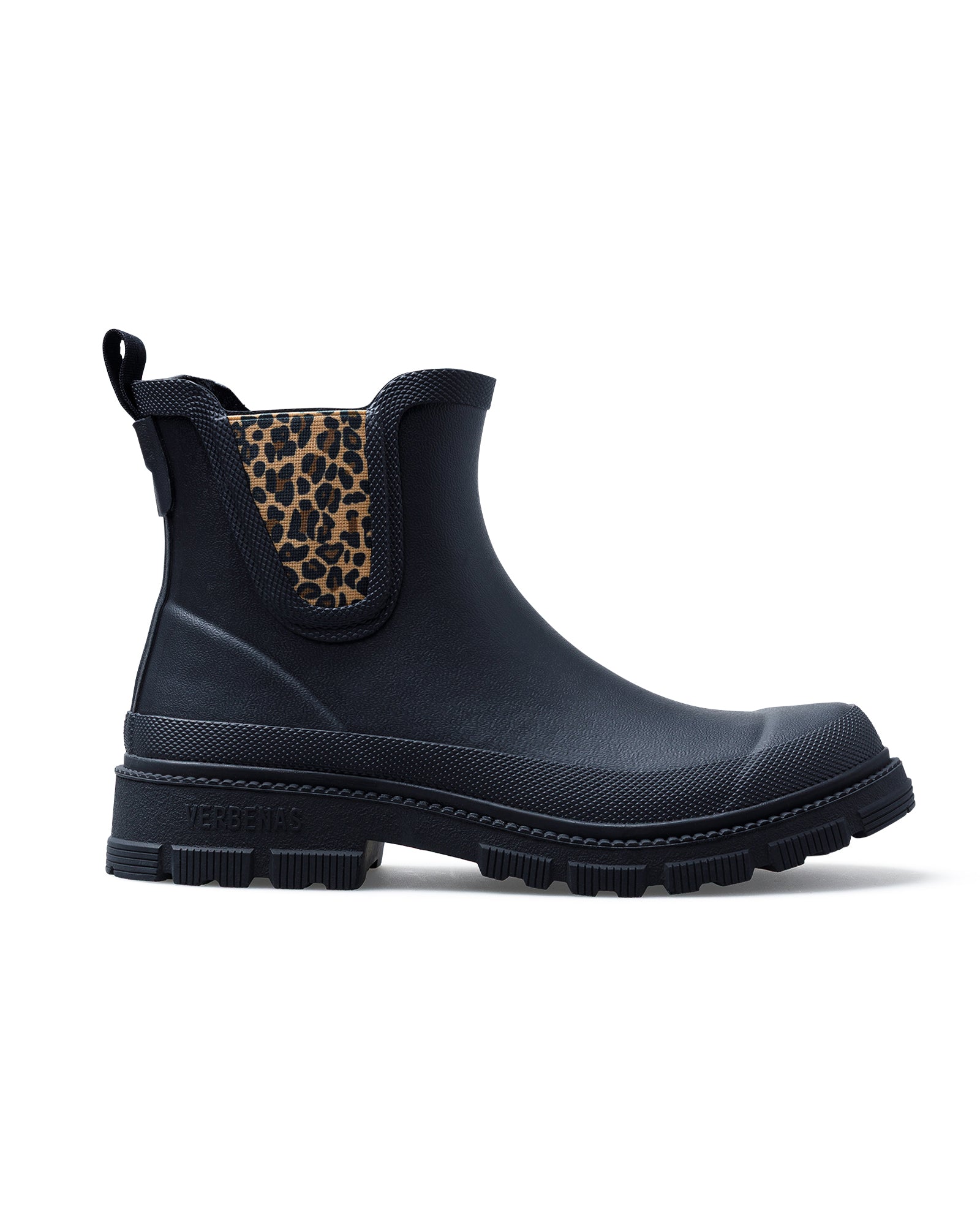 Botas Agua Lua Mate Animal Black/Sand Leo
