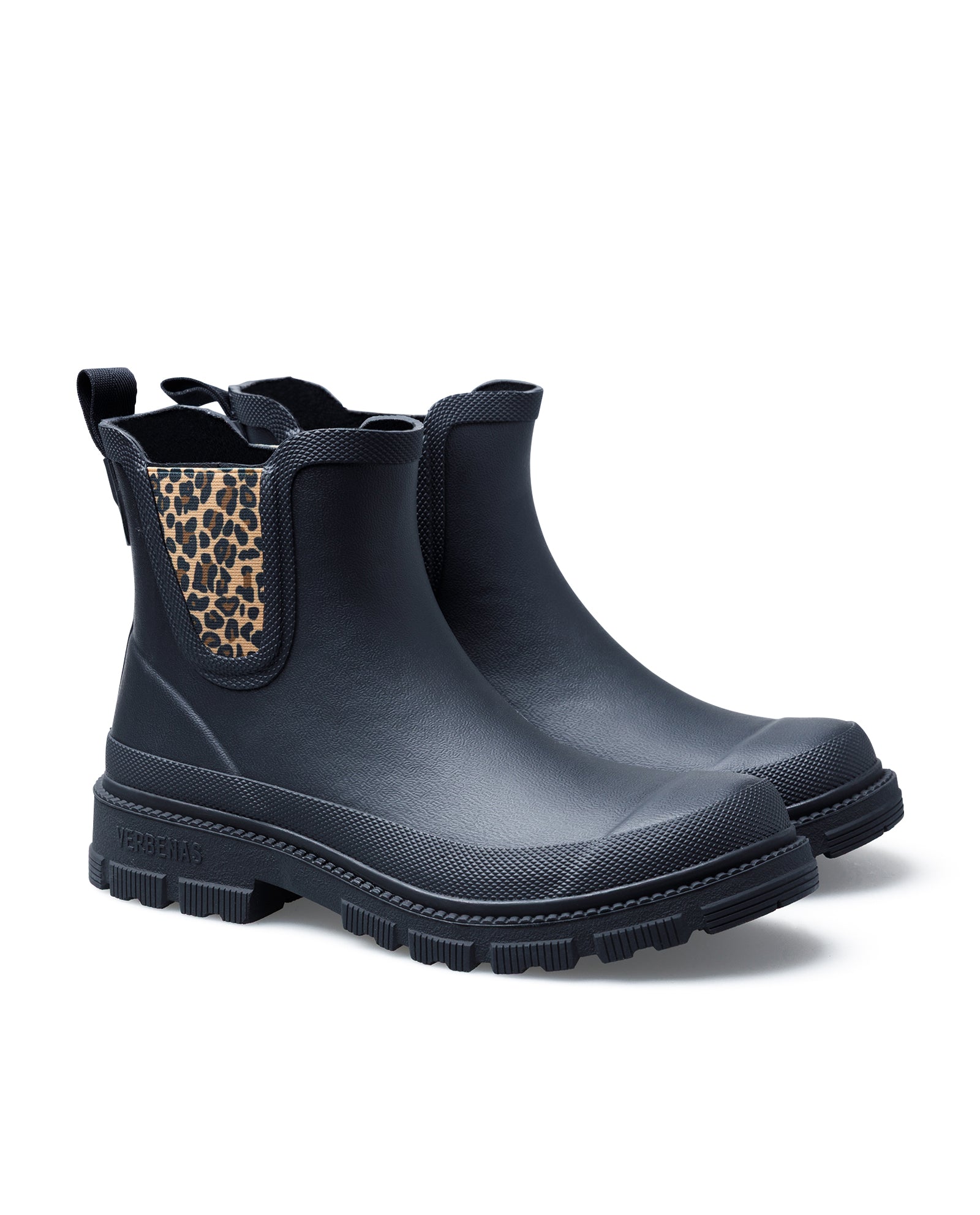 Botas Agua Lua Mate Animal Black/Sand Leo