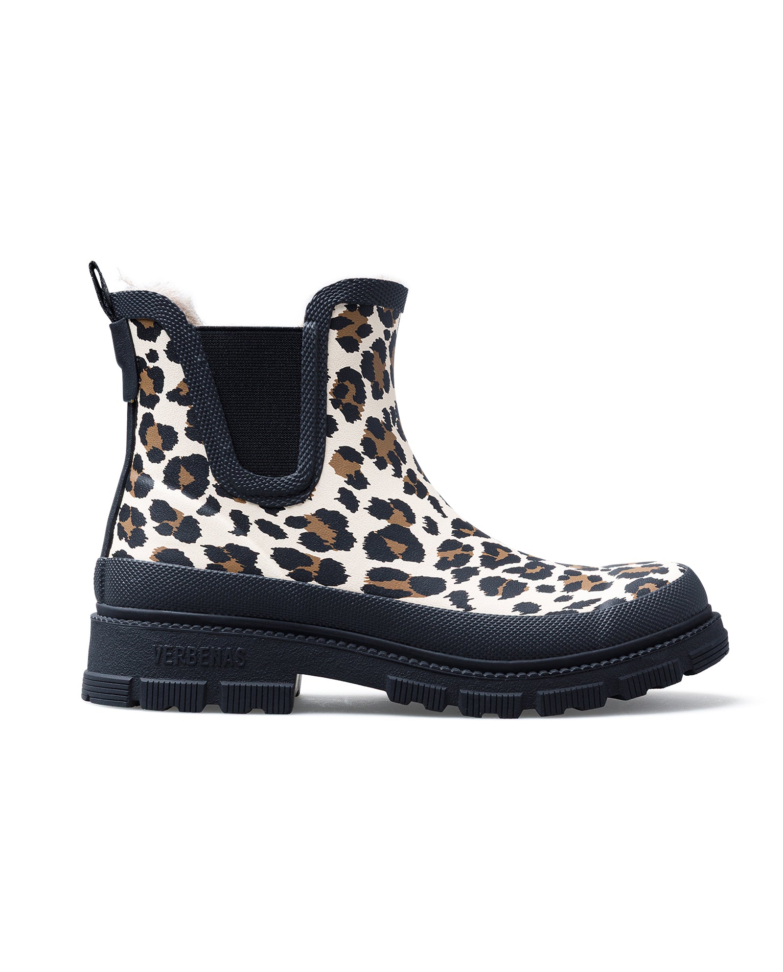 Galochas Lua Mate Combi Animal Fur Crudo Leo Black