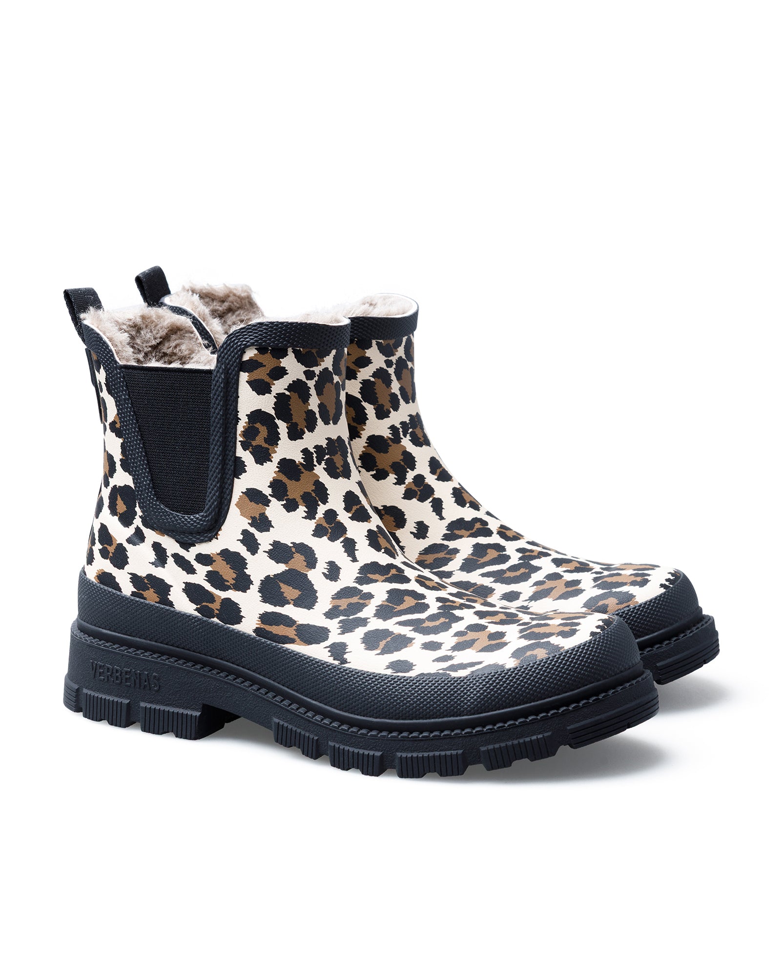 Botas Agua Lua Mate Combi Animal Fur Crudo Leo Black