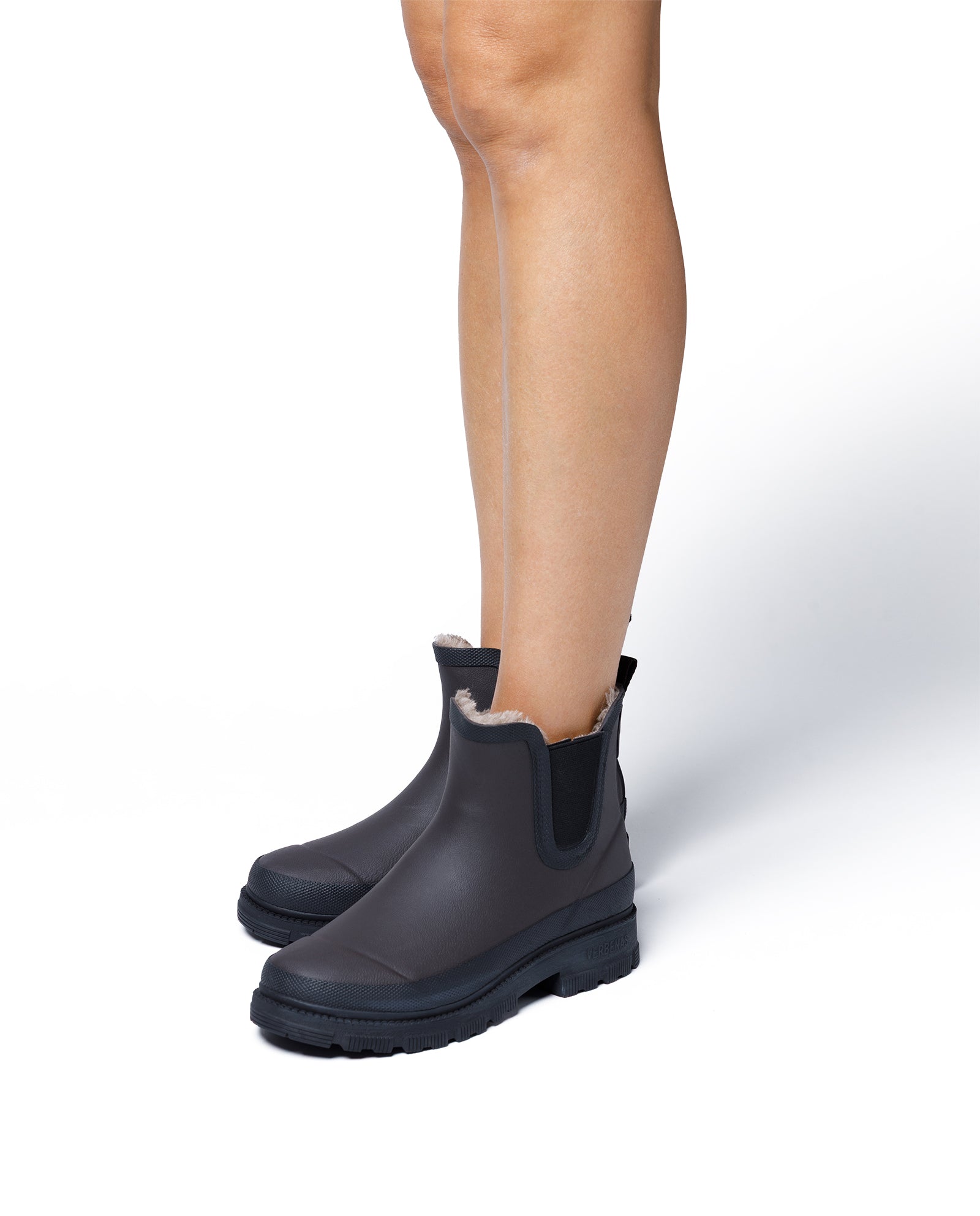 Botas Agua Lua Mate Combi Fur Brown-Black