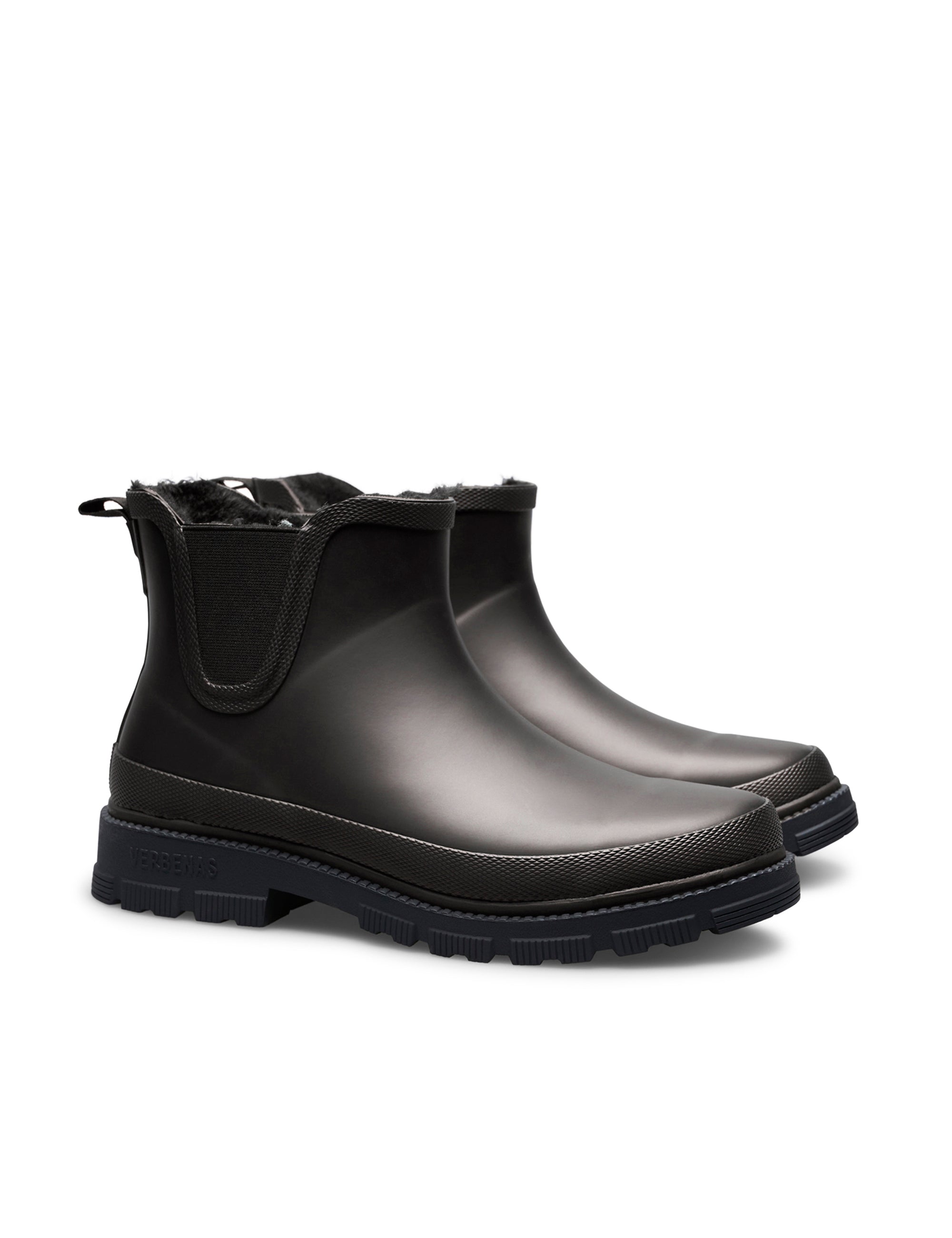 Botas de Água Luka Fur Smooth Brown/Black