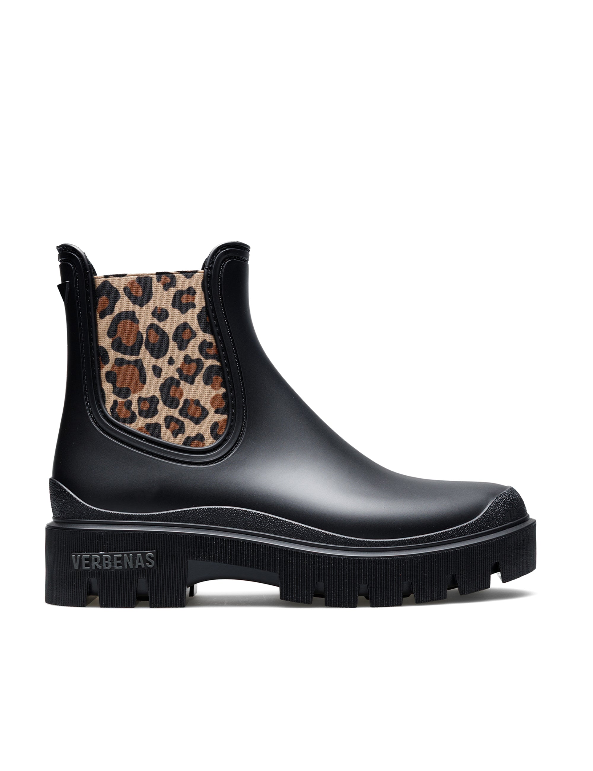 Rain Boots Mae Mate Animal Negro Leopardo