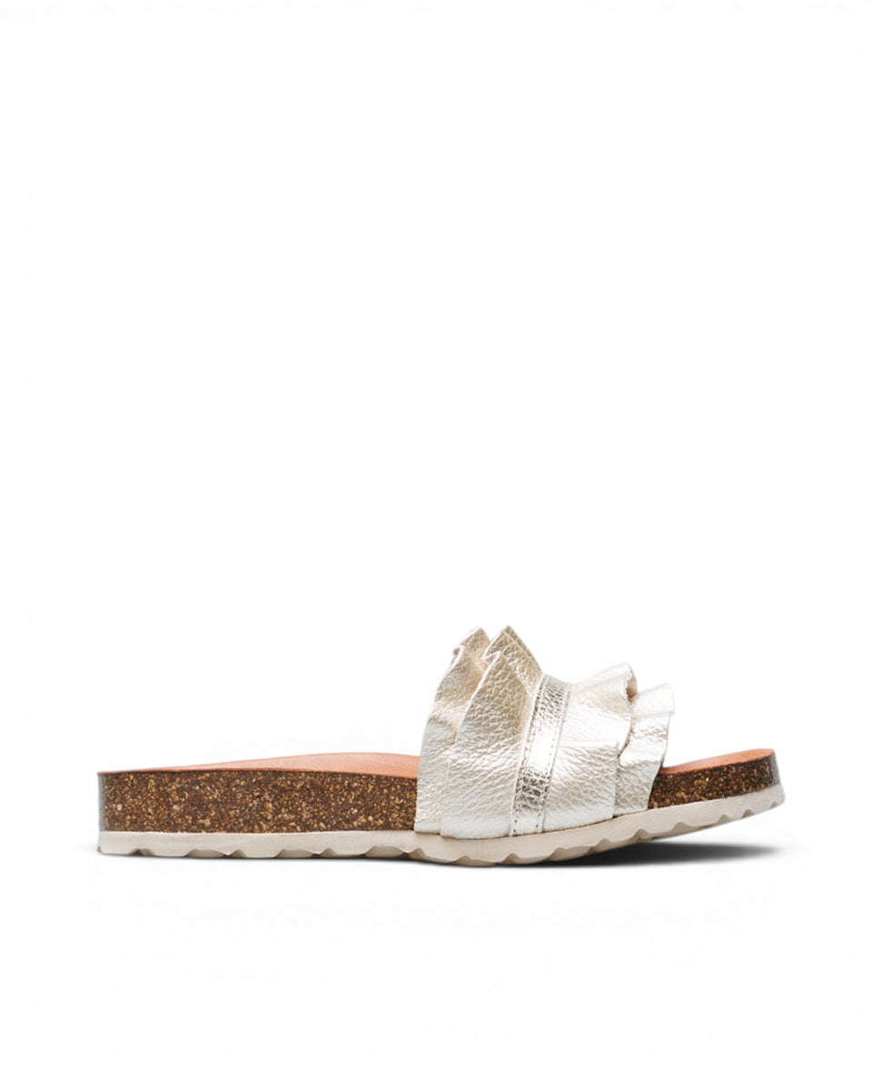 Sandalias Rocío Nucleo Metal Volante Oro