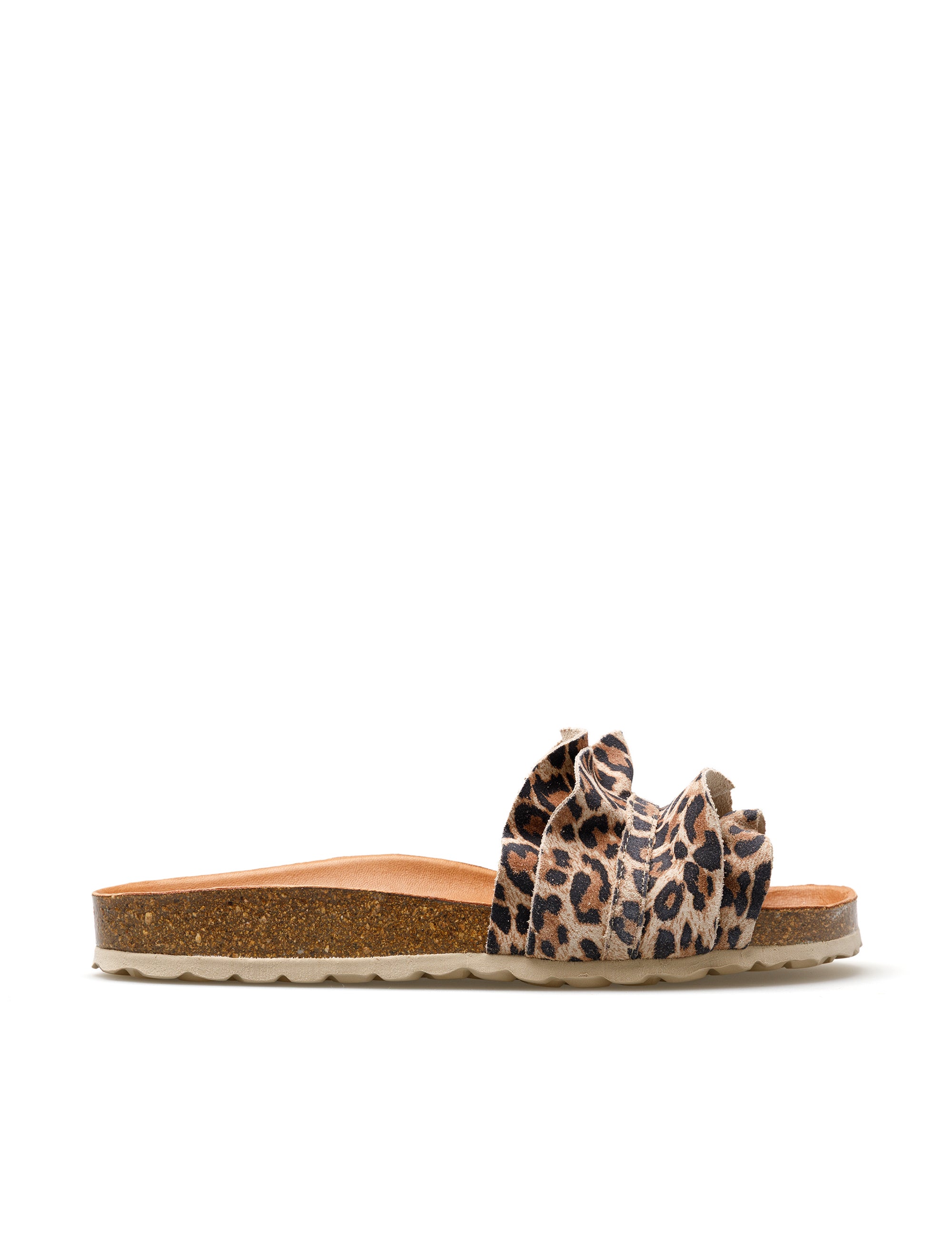 Sandalias Rocio Serraje Volante Leopardo Grande