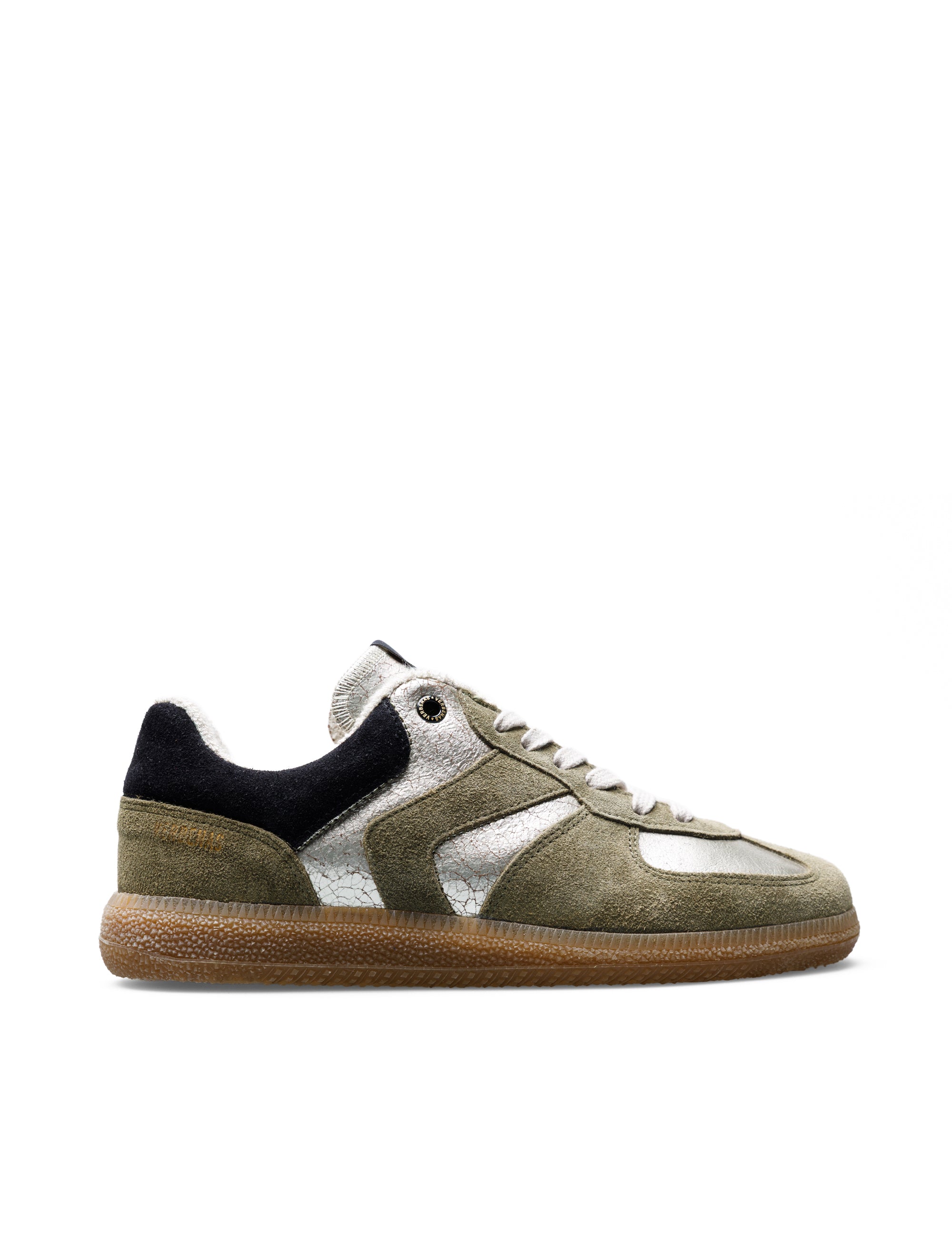 Sneakers Sora Cracking/Serraje Oro/Kaki/Negro