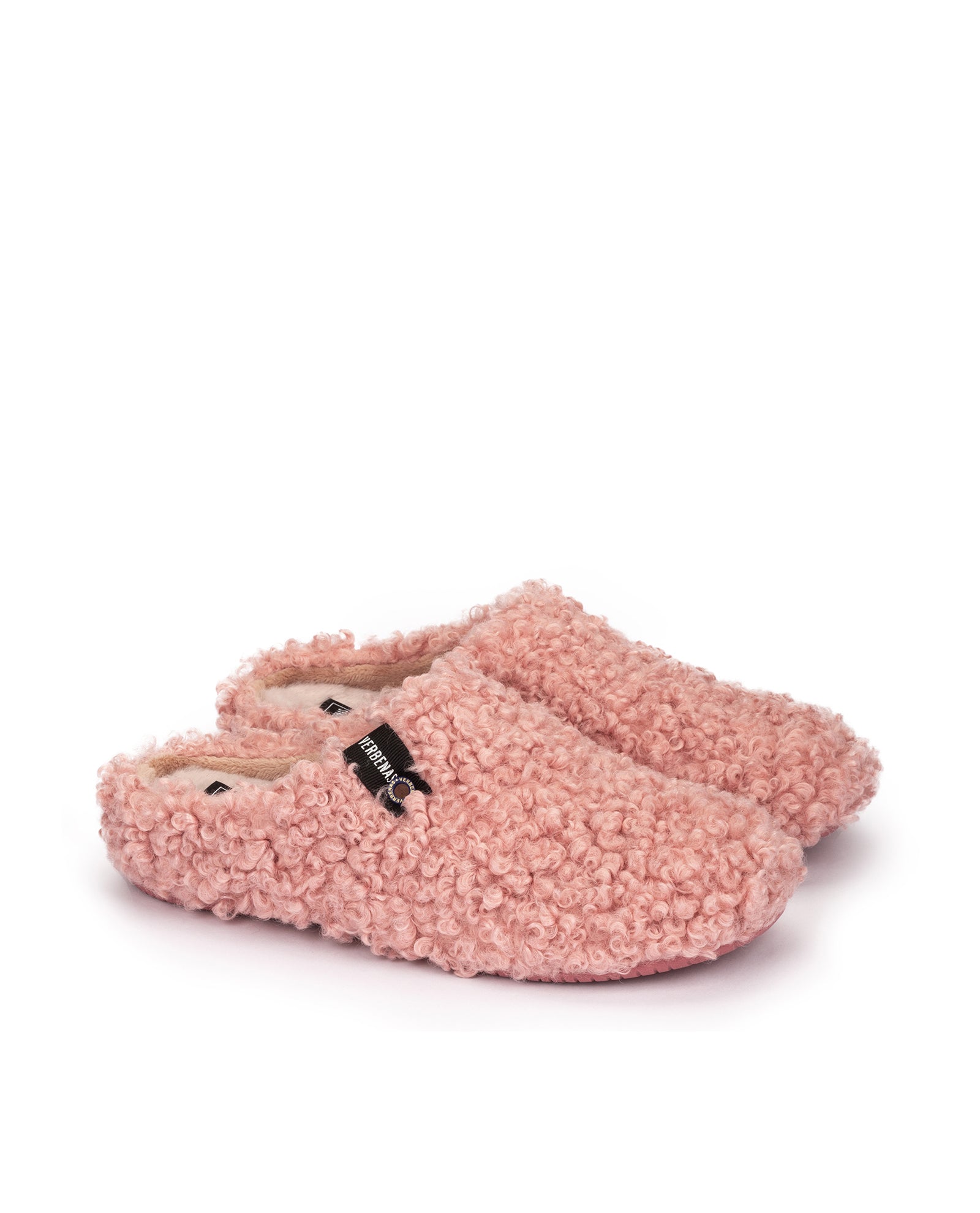 Chaussons York Curly Rosa