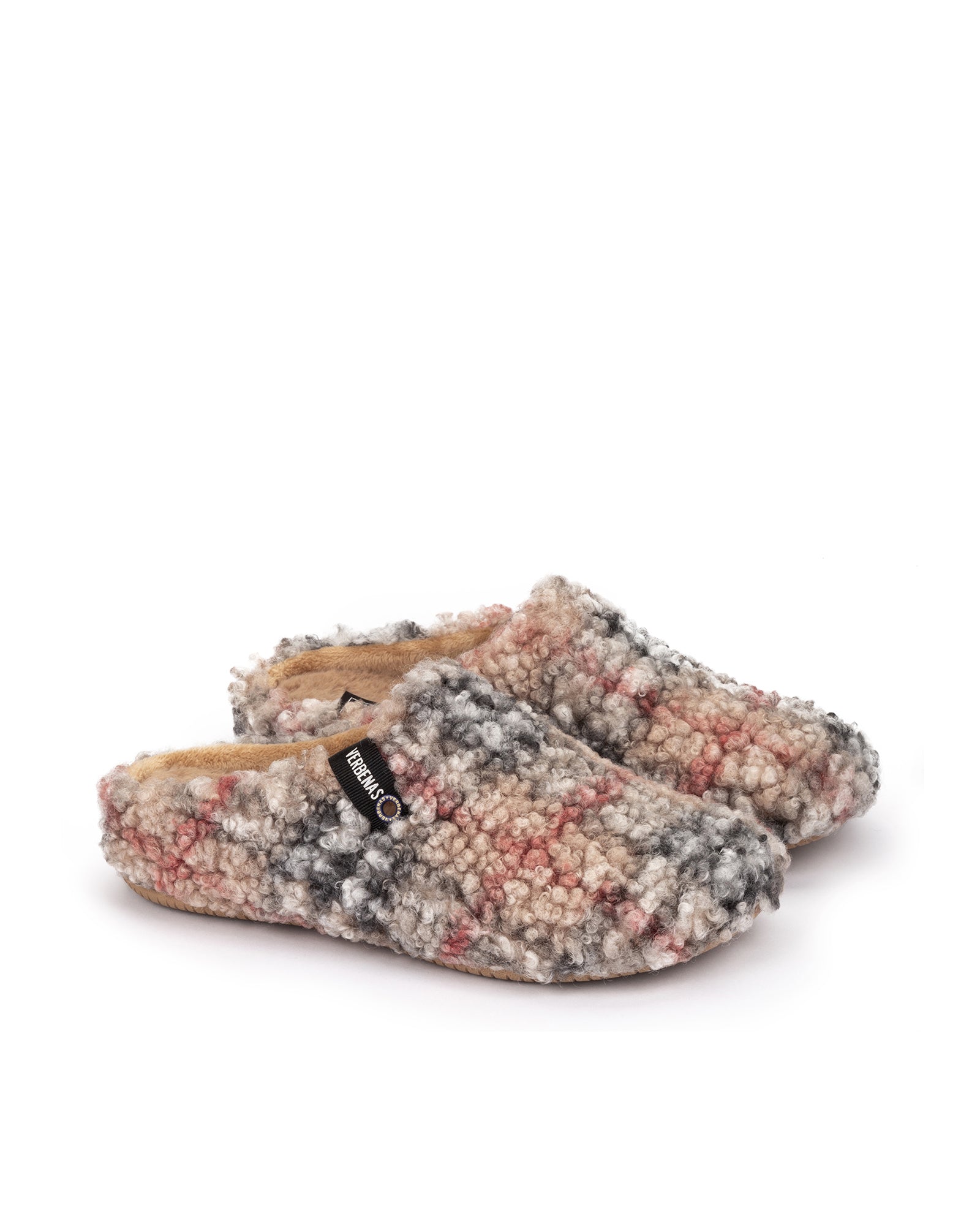 Chaussons York Plaid Borrego Beig