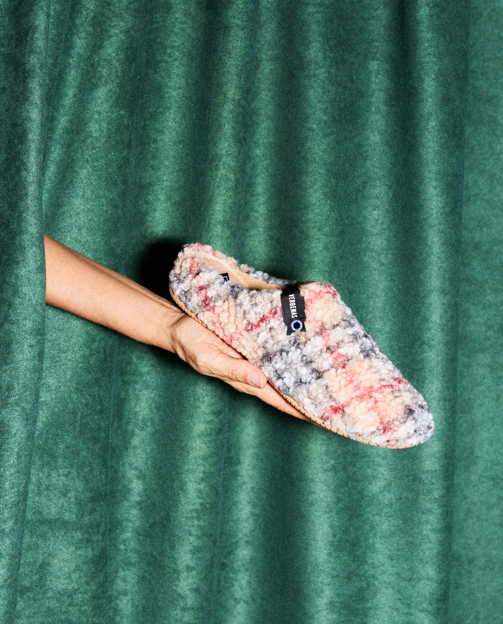 Zapatillas Casa York Plaid Borrego Beig