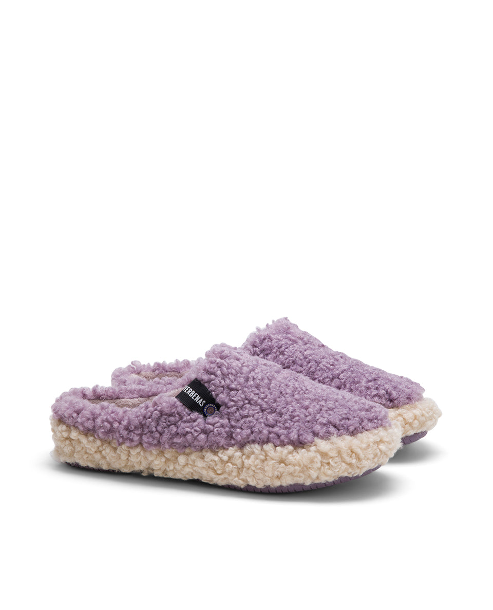 Slippers Yuma Curly Lila/Beig