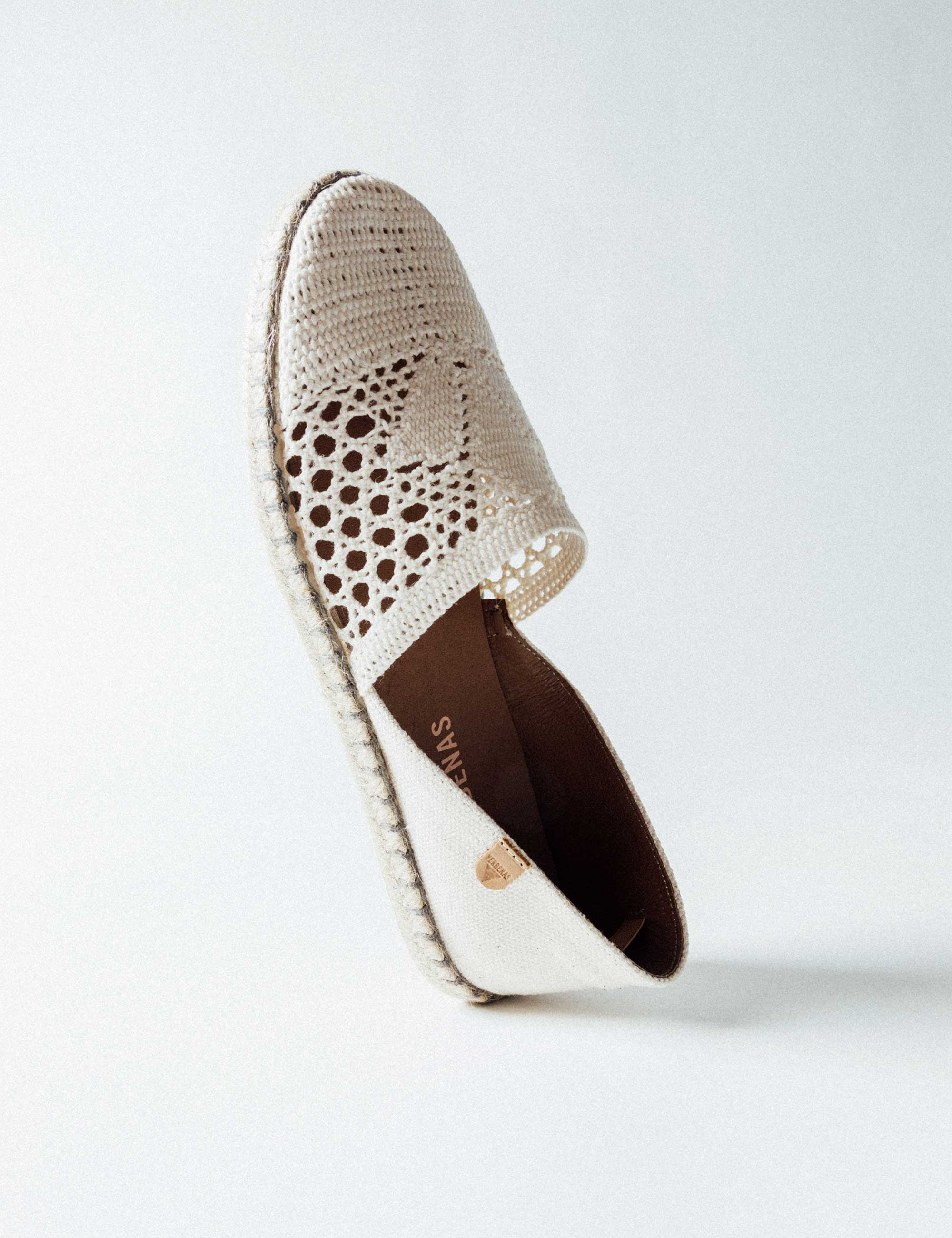 Verbenas Espadrilles CARMEN CROCHET LINO PARIS in natur Verbenas Espadrilles CARMEN CROCHET LINO PARIS in natur